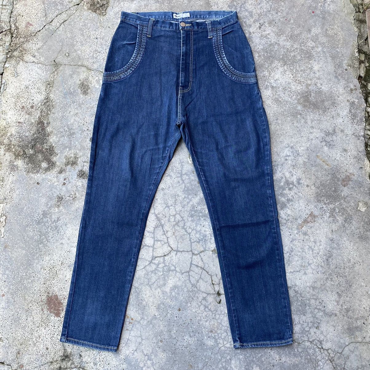 Issey Miyake × Japanese Brand Issey Miyake Japanese Designer Ne-net Drop Crotch Pants Size US 29 - 3 Thumbnail