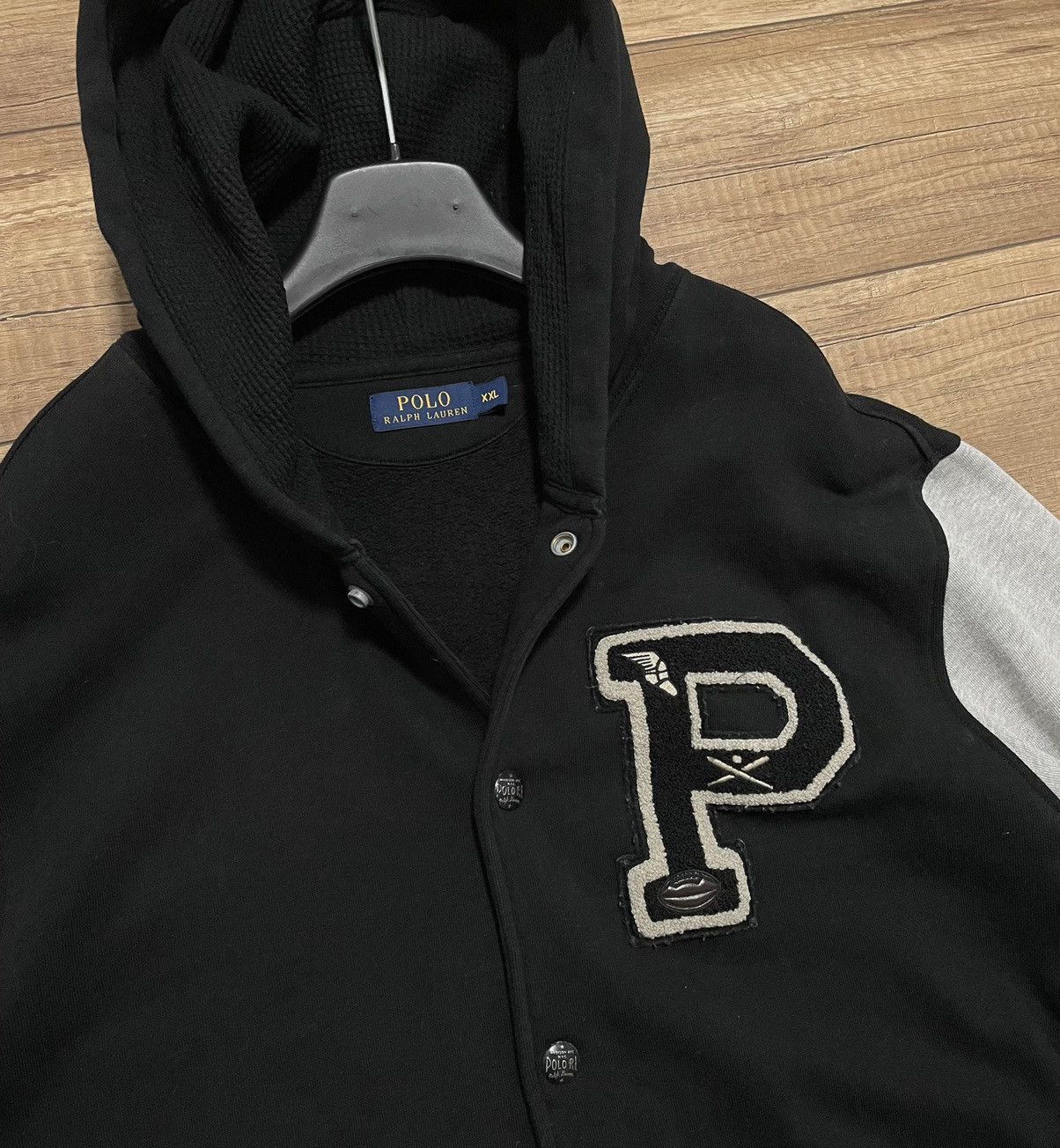 Polo Ralph Lauren Ralph Lauren College Bomber University Hooded Hoodie Size US XXL / EU 58 / 5 - 6 Thumbnail