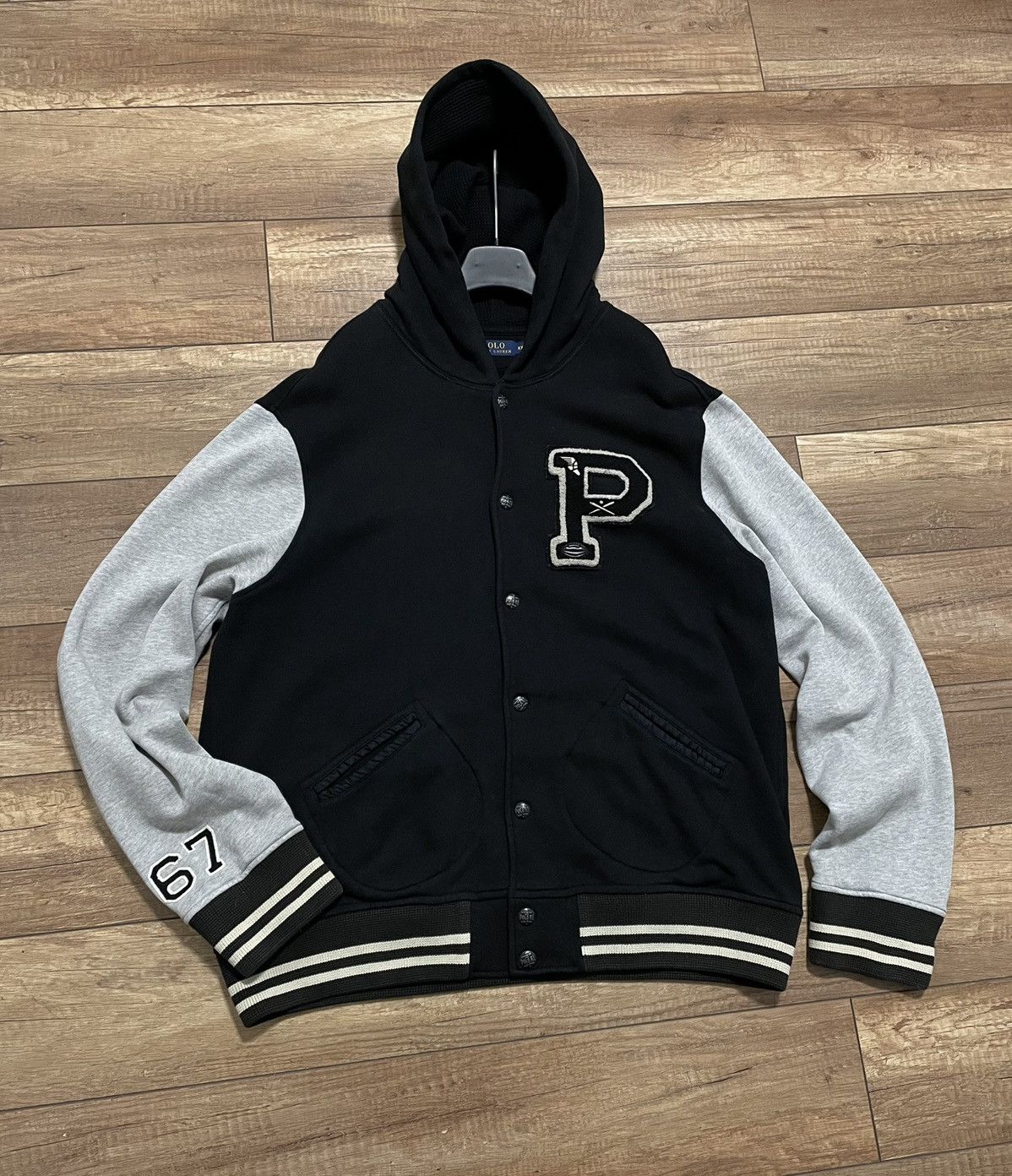 Polo Ralph Lauren Ralph Lauren College Bomber University Hooded Hoodie Size US XXL / EU 58 / 5 - 5 Thumbnail