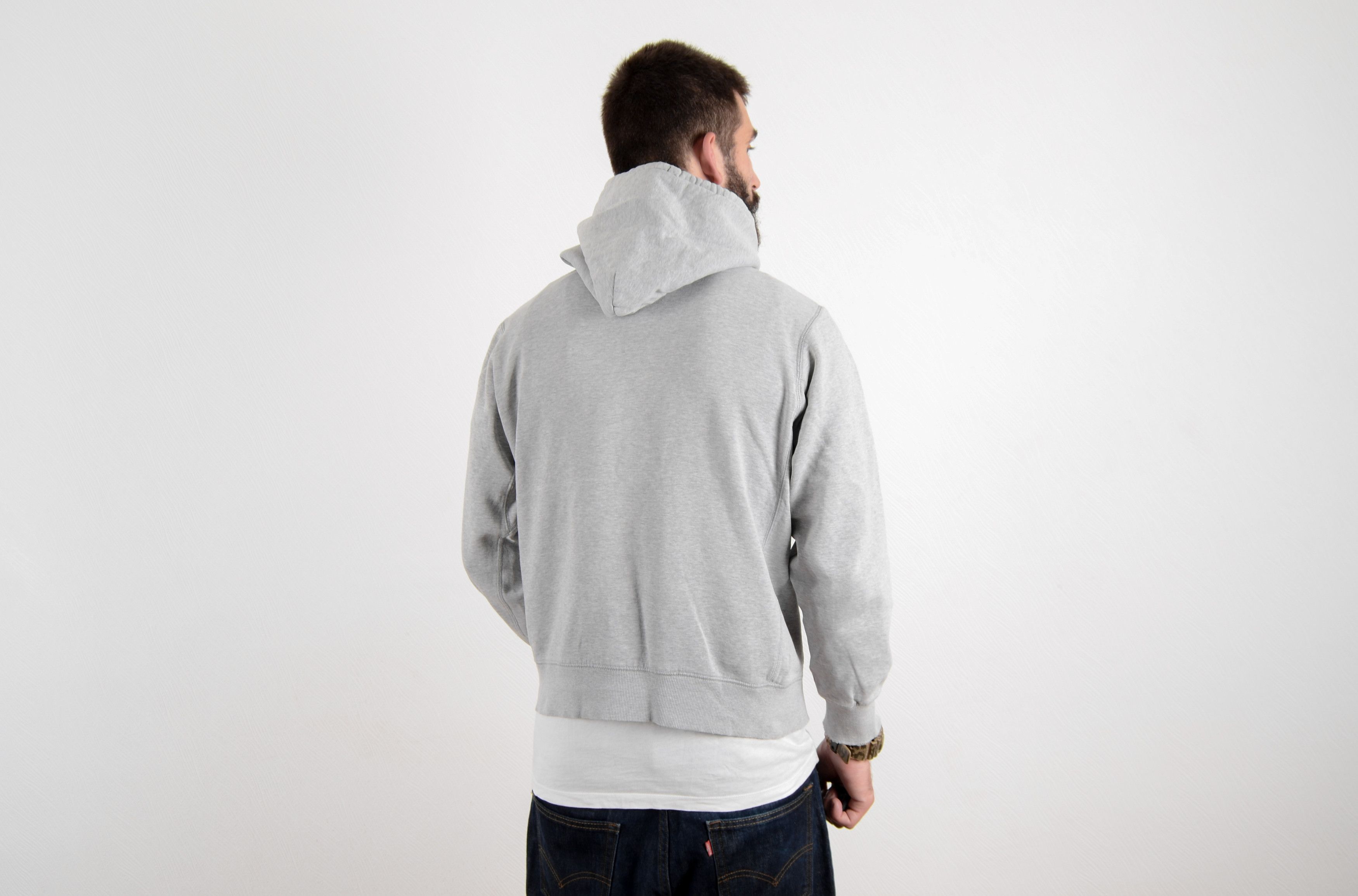 Nike Vintage Nike Hoodie Grey Custom Swoosh logo Size US M / EU 48-50 / 2 - 2 Thumbnail
