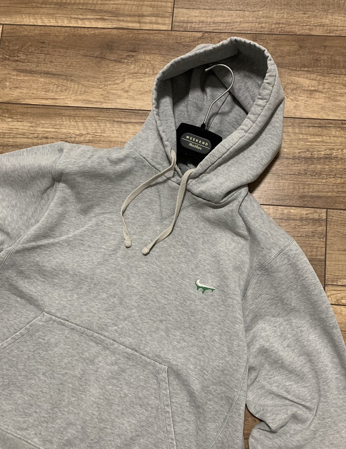 Nike Vintage Nike Hoodie Grey Custom Swoosh logo Size US M / EU 48-50 / 2 - 3 Thumbnail