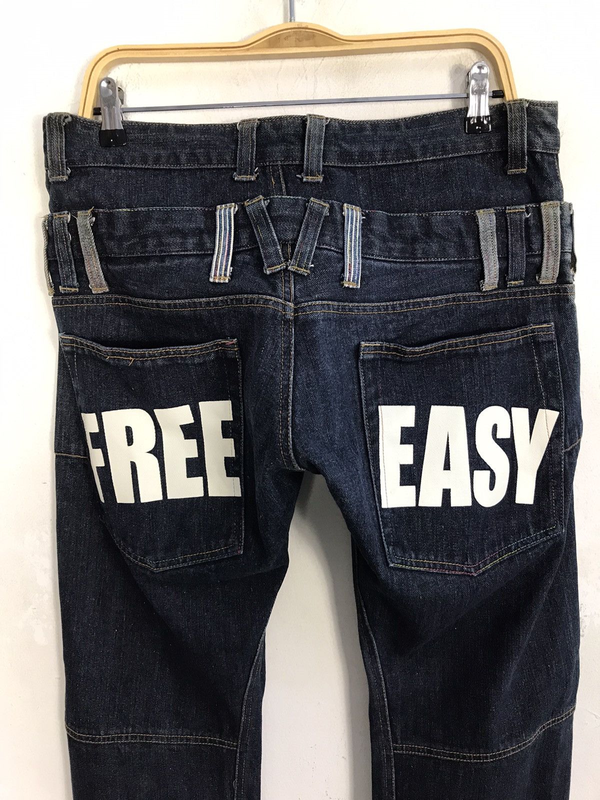 Japanese Brand × Vintage Vtg japanesebrand Memory Special Double Waist Denim Jeans Size US 33 - 10 Thumbnail