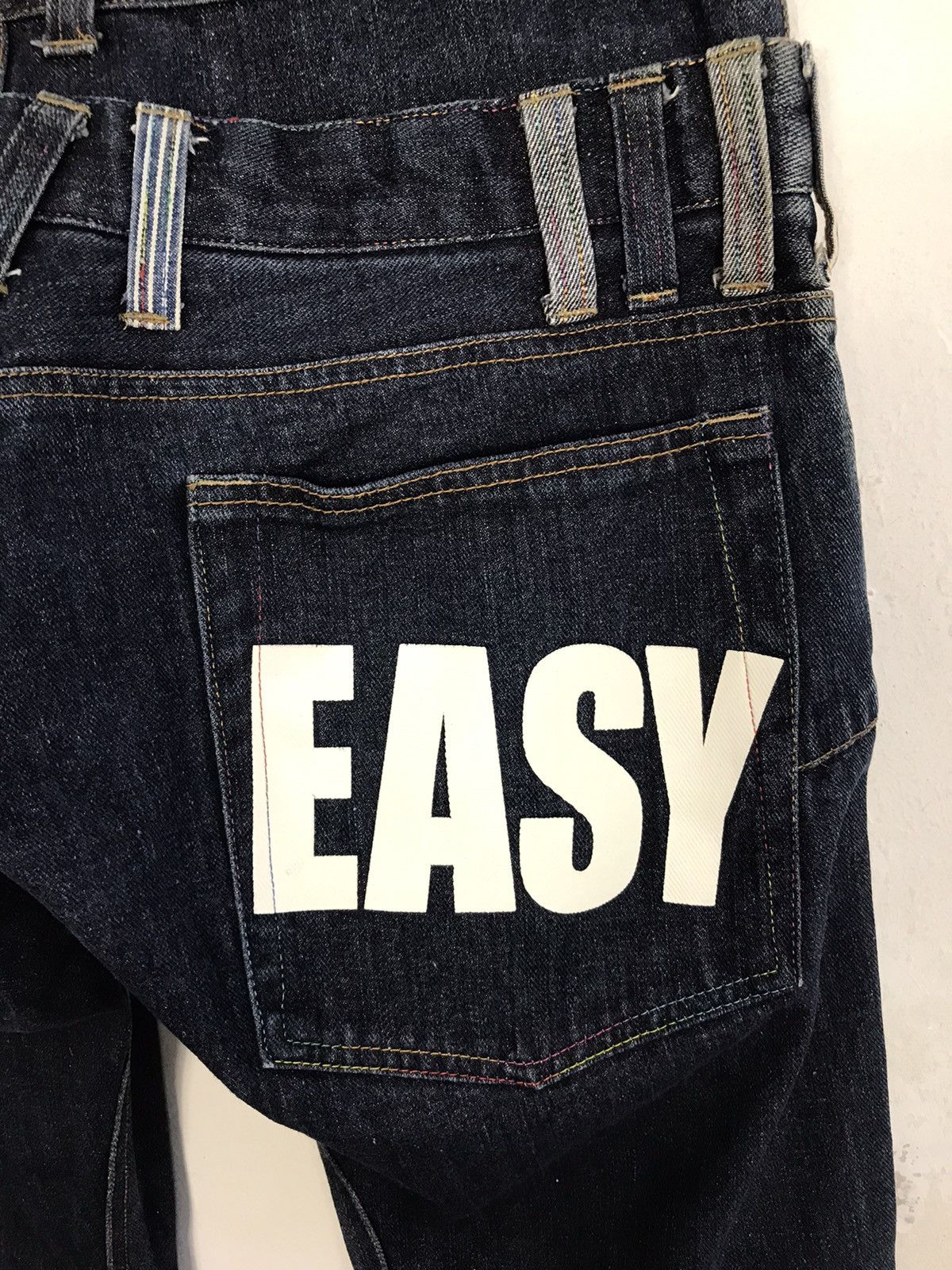 Japanese Brand × Vintage Vtg japanesebrand Memory Special Double Waist Denim Jeans Size US 33 - 12 Thumbnail
