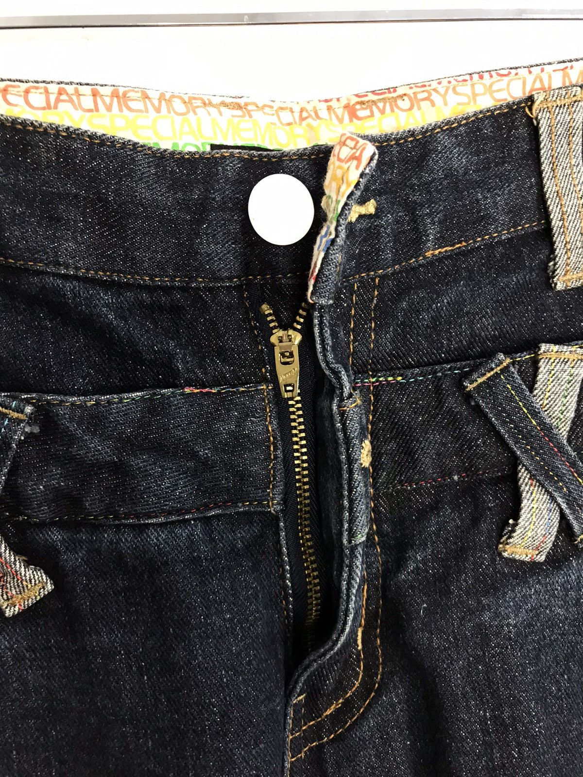 Japanese Brand × Vintage Vtg japanesebrand Memory Special Double Waist Denim Jeans Size US 33 - 9 Thumbnail