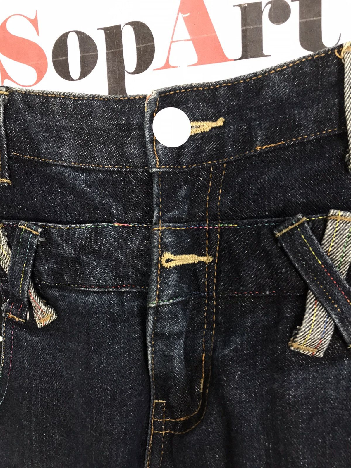 Japanese Brand × Vintage Vtg japanesebrand Memory Special Double Waist Denim Jeans Size US 33 - 7 Thumbnail