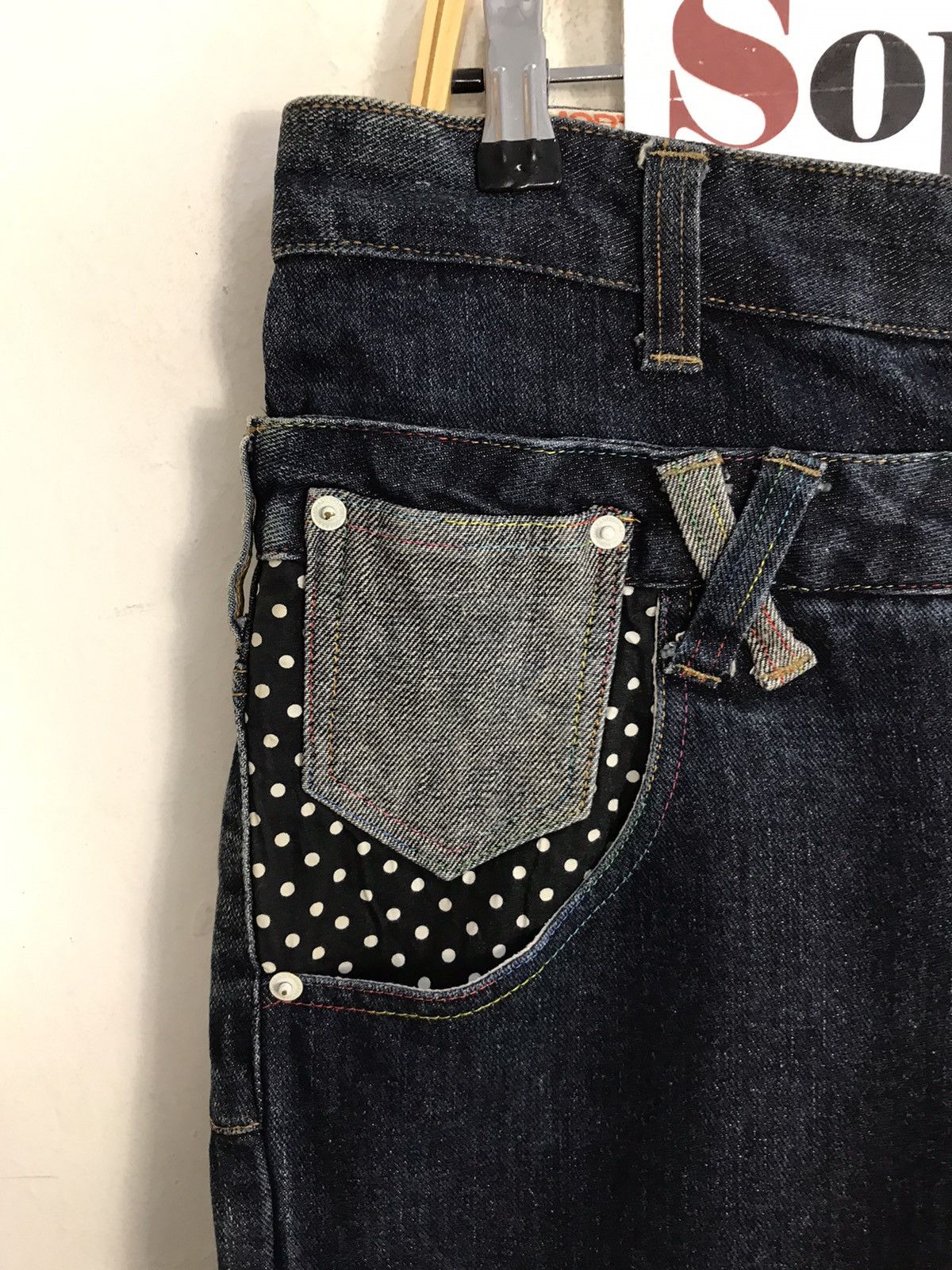 Japanese Brand × Vintage Vtg japanesebrand Memory Special Double Waist Denim Jeans Size US 33 - 6 Thumbnail