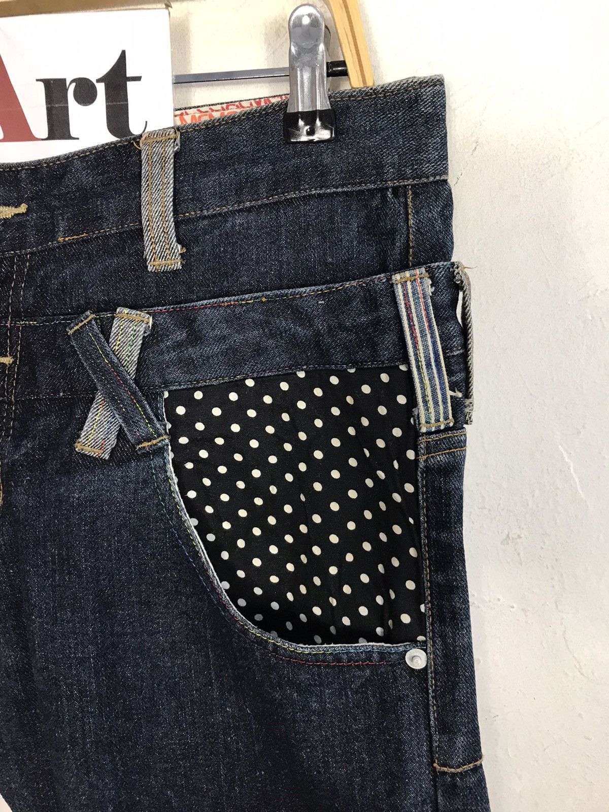 Japanese Brand × Vintage Vtg japanesebrand Memory Special Double Waist Denim Jeans Size US 33 - 5 Thumbnail