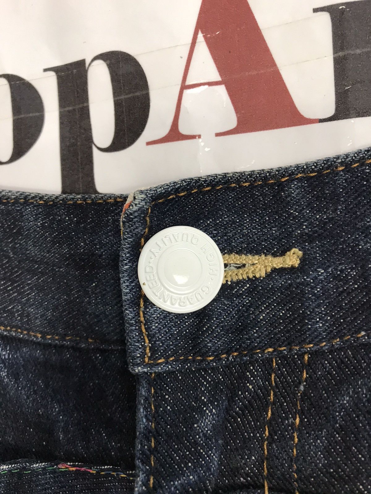 Japanese Brand × Vintage Vtg japanesebrand Memory Special Double Waist Denim Jeans Size US 33 - 8 Thumbnail