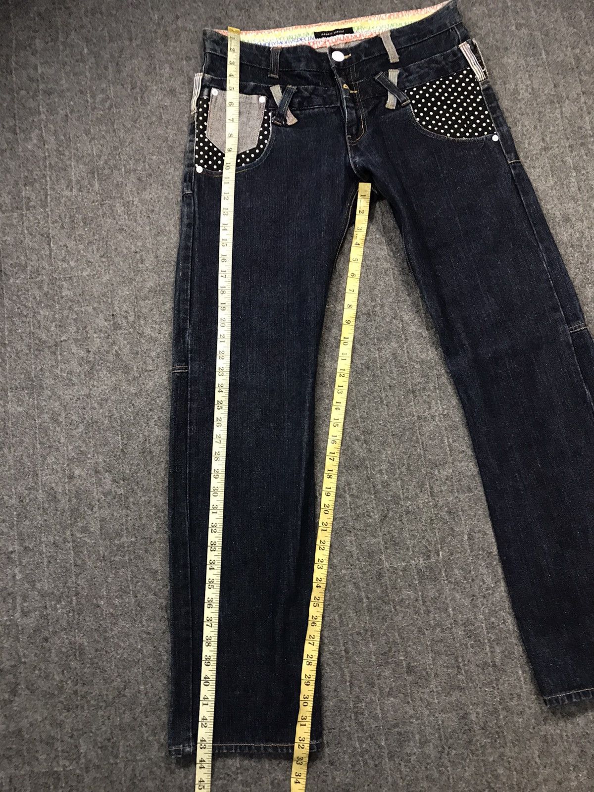 Japanese Brand × Vintage Vtg japanesebrand Memory Special Double Waist Denim Jeans Size US 33 - 18 Thumbnail