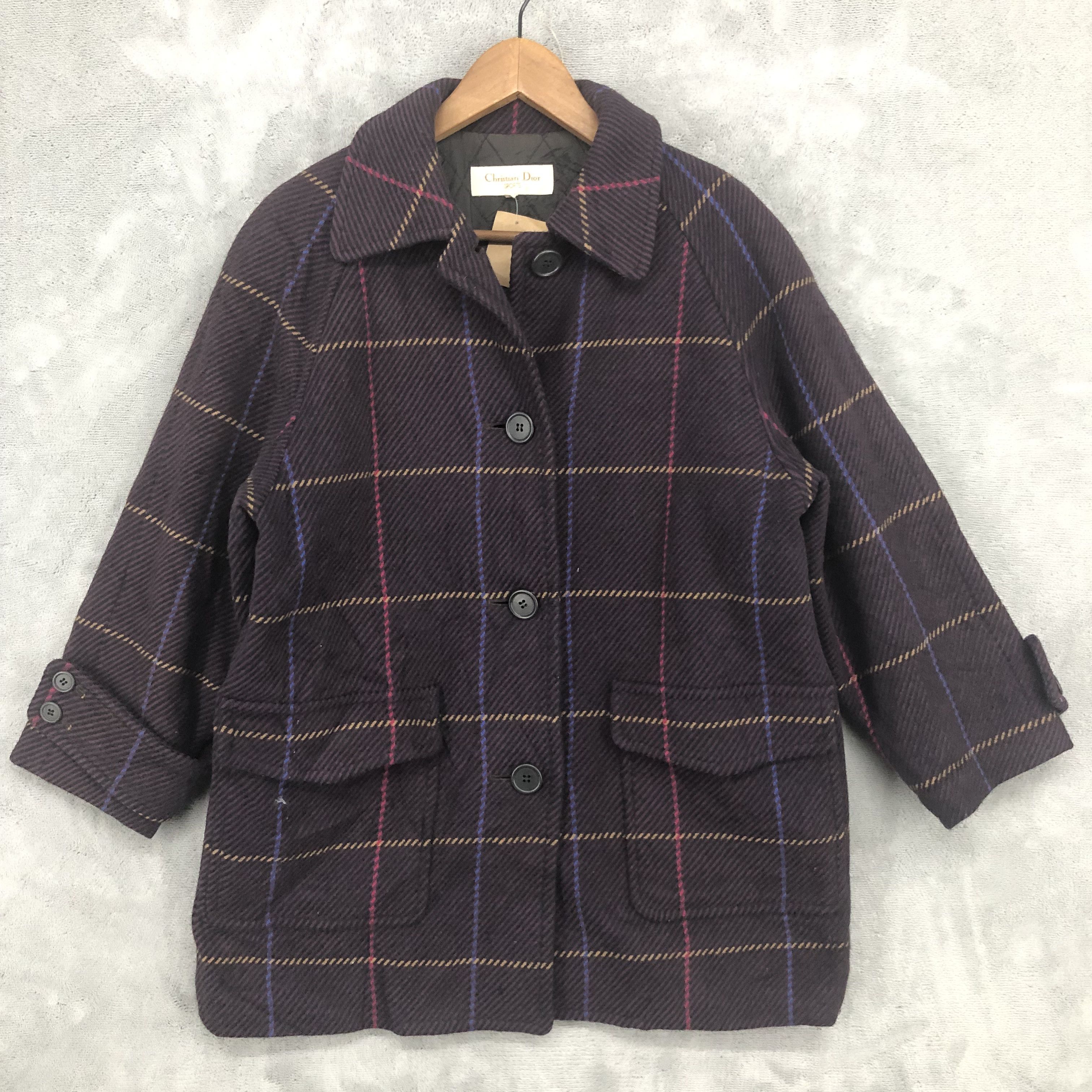 Christian Dior Monsieur Vintage Christian Dior Wool Women Jacket Coat Size M / US 6-8 / IT 42-44 - 1 Thumbnail