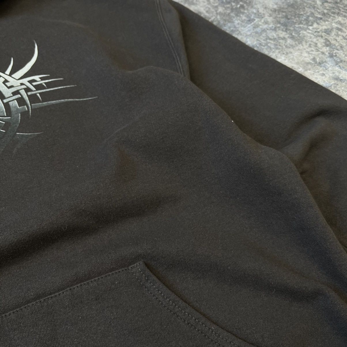 Fruit Of The Loom FADED 🔥 VINTAGE Y2K FOTL TRIBAL BROWN OVERSIZED HOODIE Size US XL / EU 56 / 4 - 4 Thumbnail