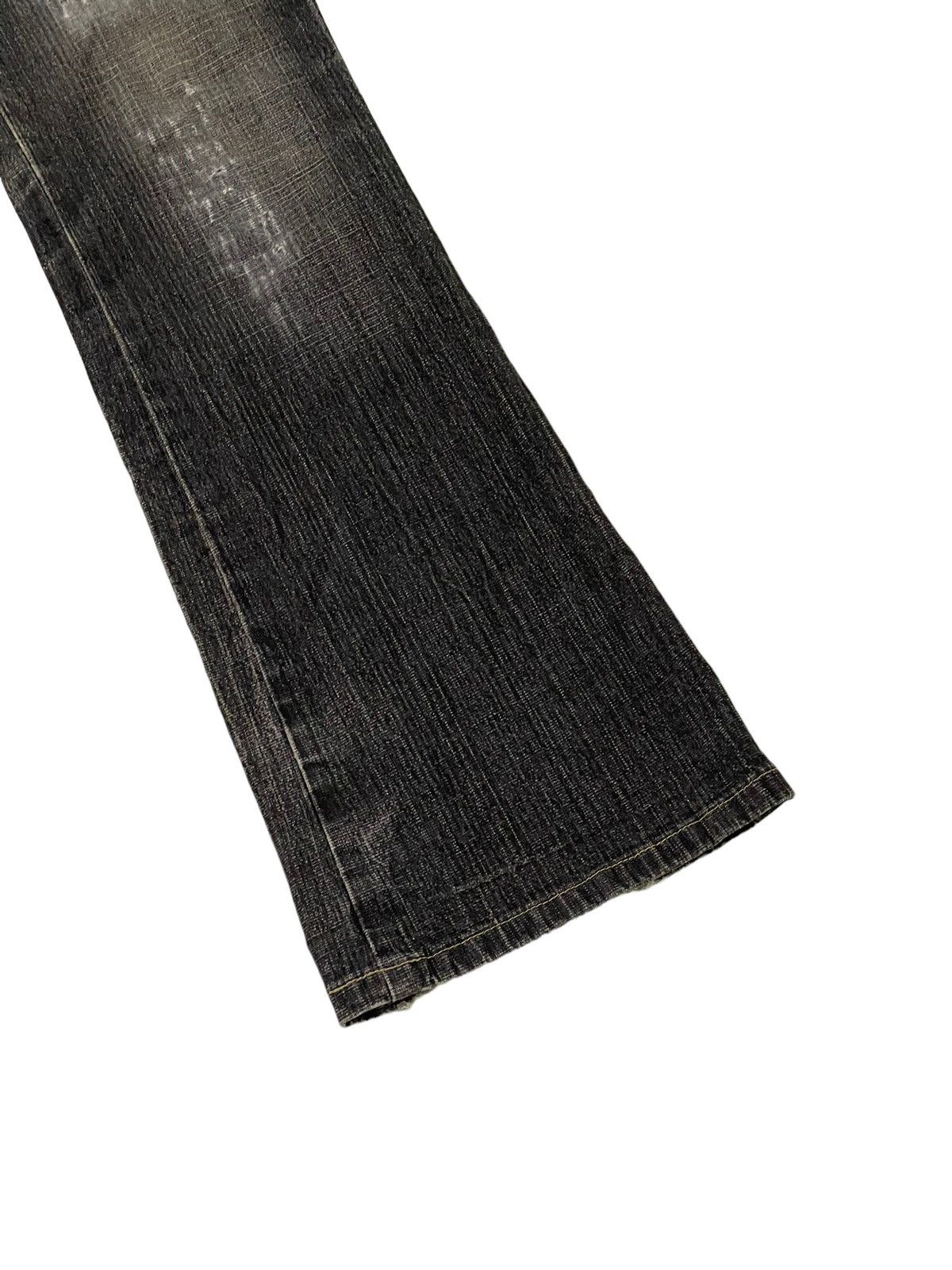 Japanese Brand Flare Jeans Camel Road Distress Stretch Low Rise Denim 2🟦2 Size US 28 / EU 44 - 4 Thumbnail
