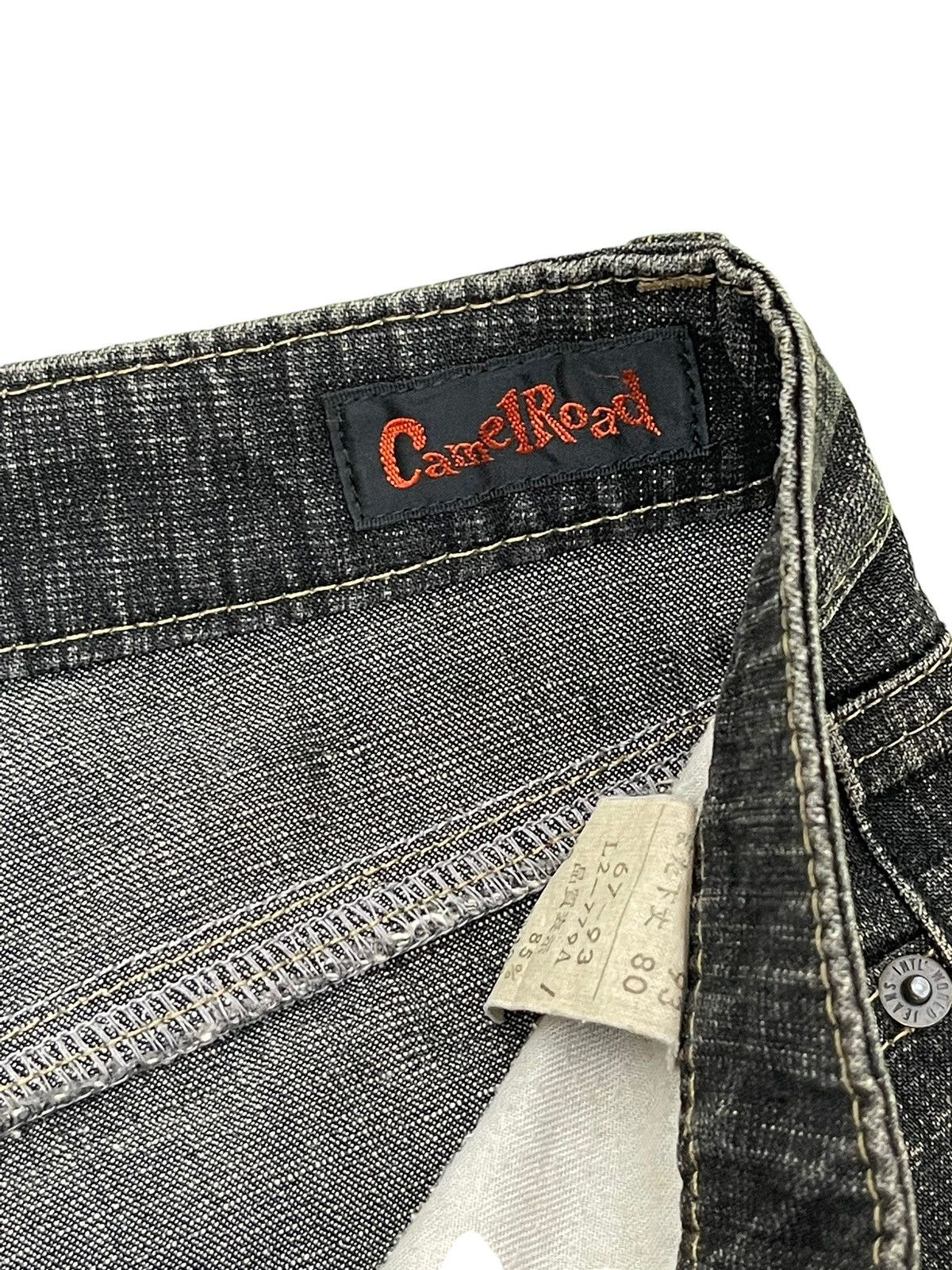Japanese Brand Flare Jeans Camel Road Distress Stretch Low Rise Denim 2🟦2 Size US 28 / EU 44 - 10 Thumbnail