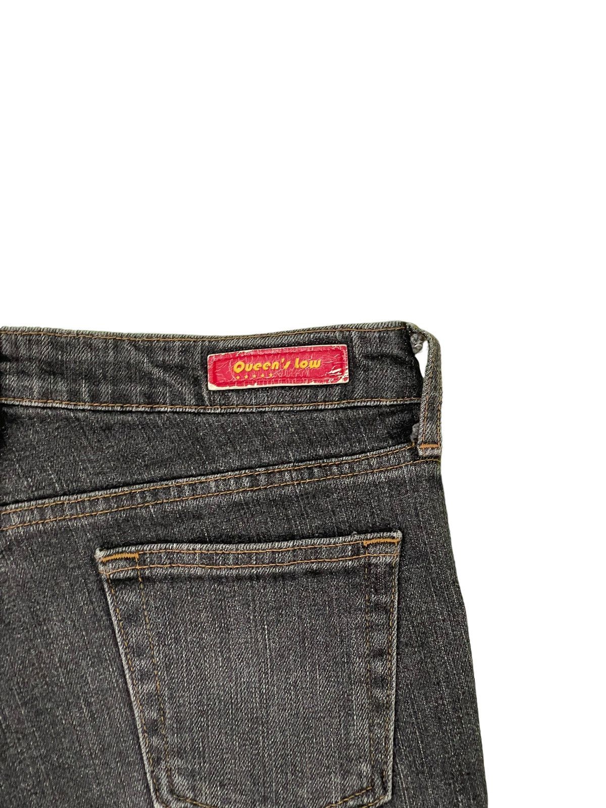 Japanese Brand Flare Jeans Queens Low Stretch Denim Low Rise Boot Cut 2🟦3 Size US 28 / EU 44 - 20 Thumbnail