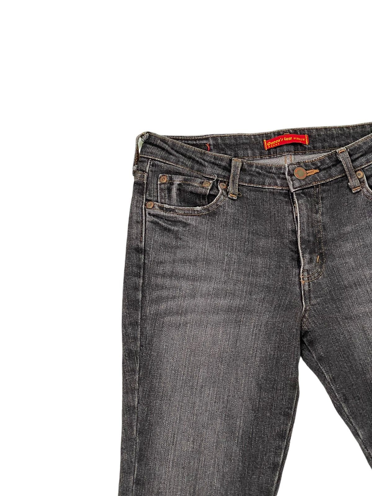 Japanese Brand Flare Jeans Queens Low Stretch Denim Low Rise Boot Cut 2🟦3 Size US 28 / EU 44 - 8 Thumbnail
