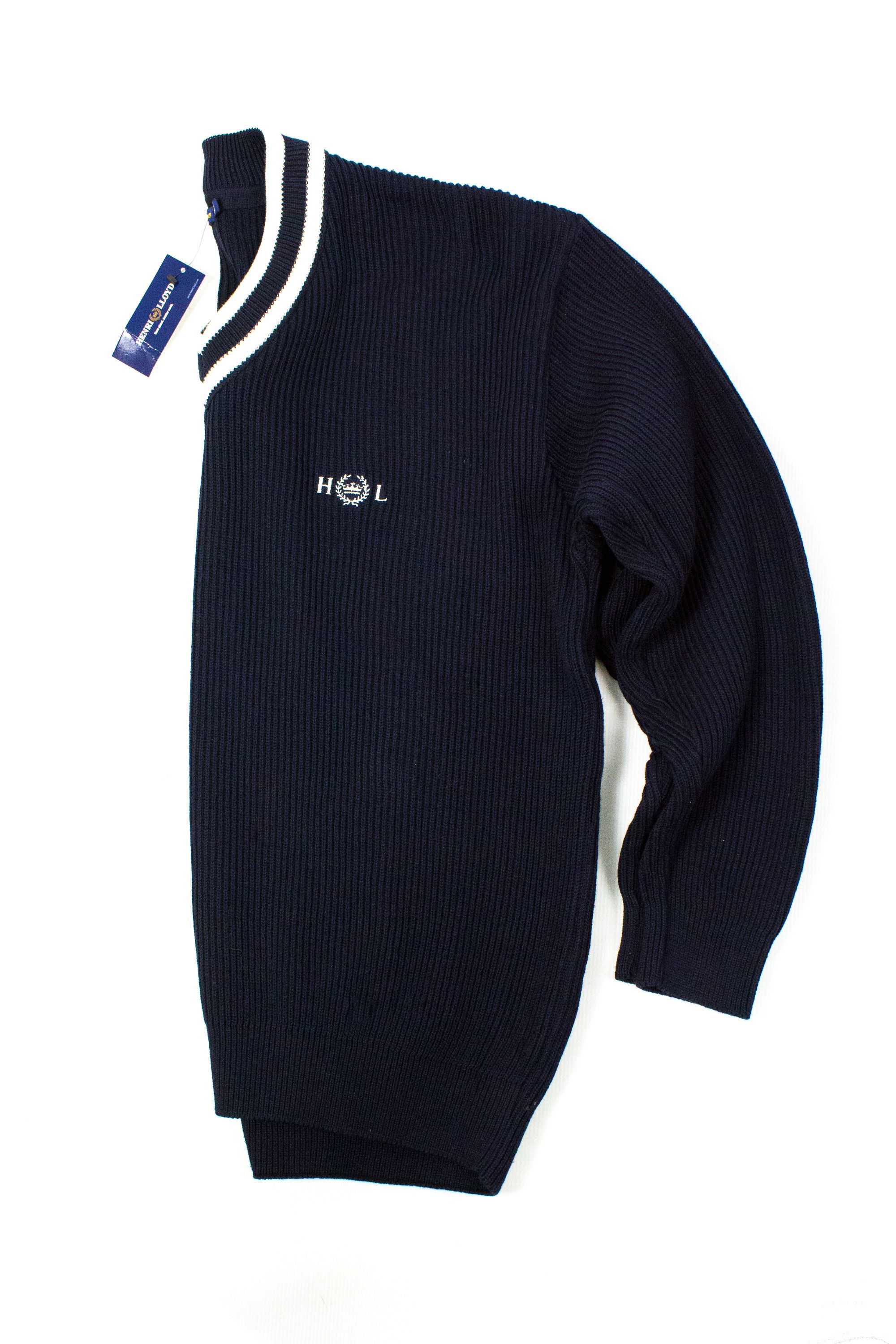 Henri Lloyd Henri Lloyd Navy Cricket V-Neck Sweater XL NWT Size US XL / EU 56 / 4 - 4 Thumbnail