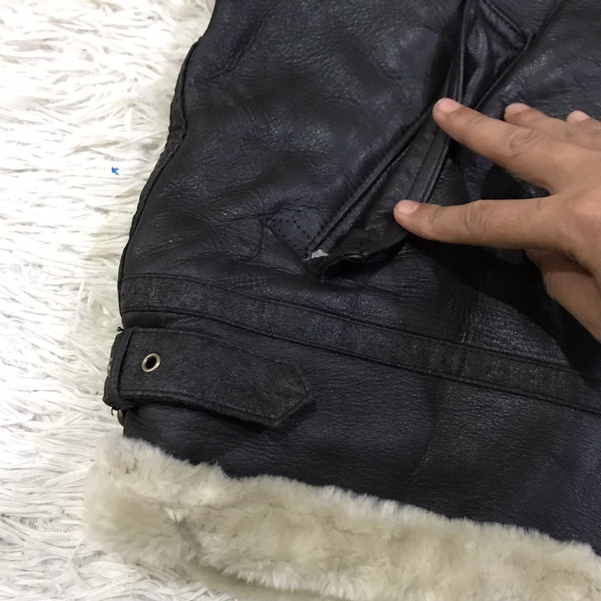 Japanese Brand Vintage Famock sherpa leather jacket Size US M / EU 48-50 / 2 - 5 Thumbnail