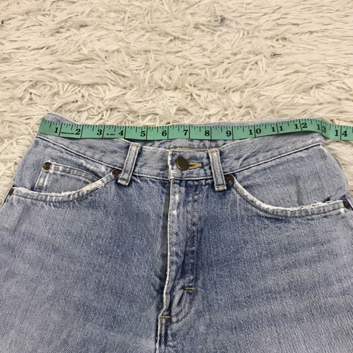 Lee × Vintage Vintage 90s Lee Riders Distreesed custom jeans short pants Size US 26 / EU 42 - 9 Thumbnail