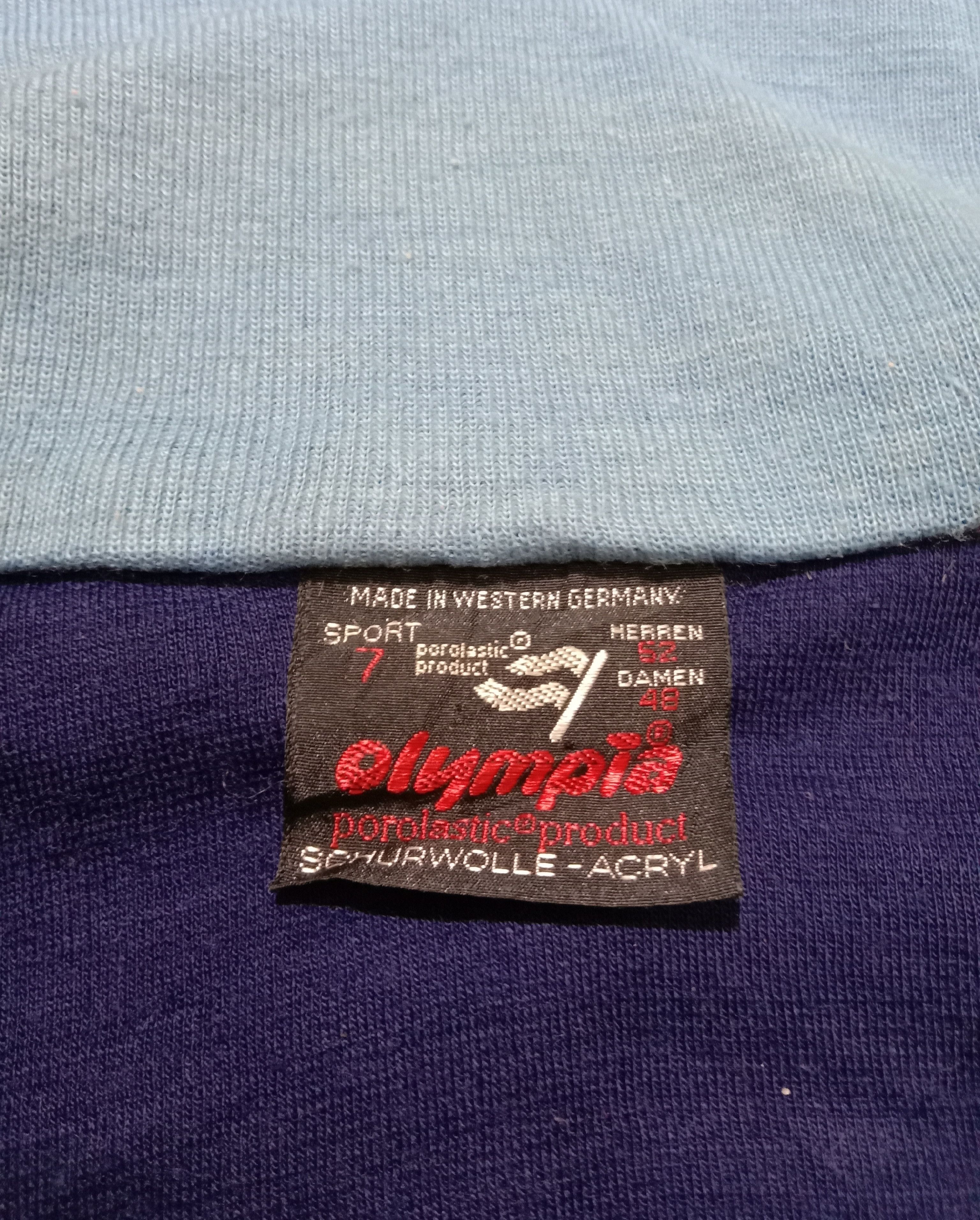 Vintage Vintage 80s OLYMPIA Western Germany Sweaters Tracktop Size US L / EU 52-54 / 3 - 2 Thumbnail
