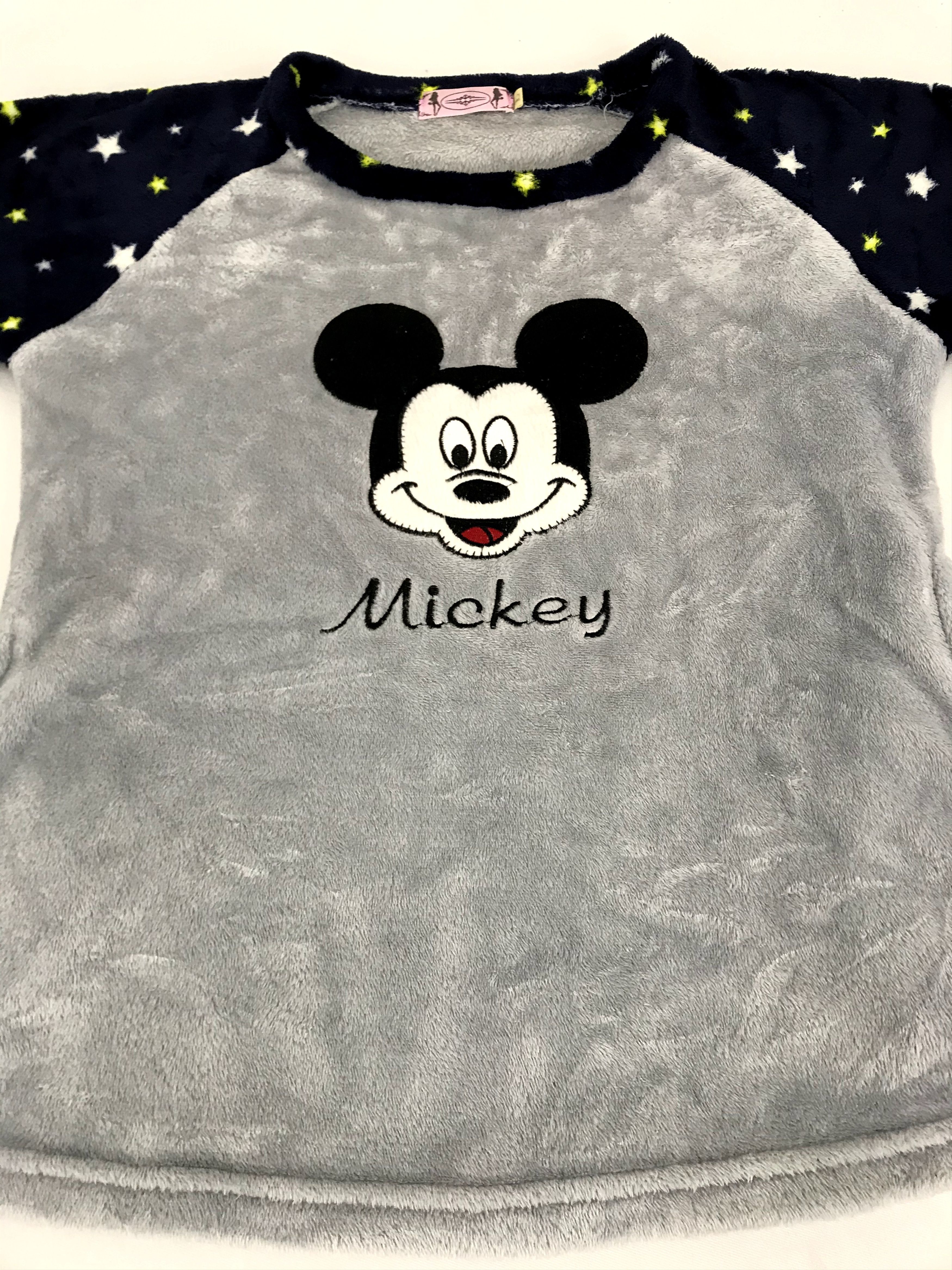 Disney Vintage Disney Mickey Mouse Embroidery Fleece Wool Raglan Size S / US 4 / IT 40 - 2 Thumbnail