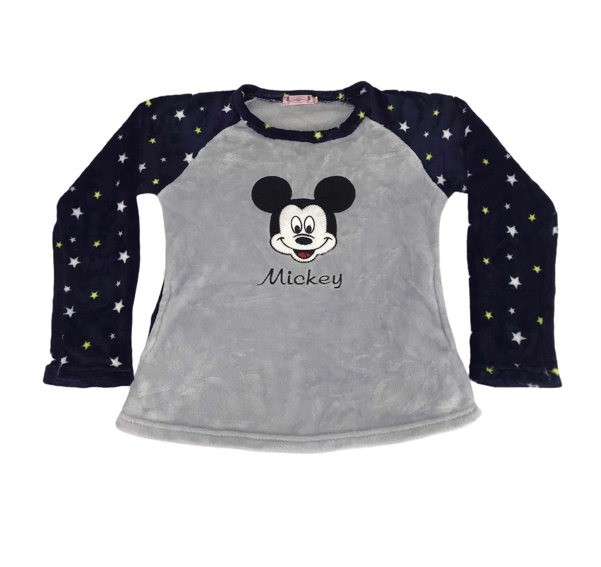 Disney Vintage Disney Mickey Mouse Embroidery Fleece Wool Raglan Size S / US 4 / IT 40 - 1 Thumbnail