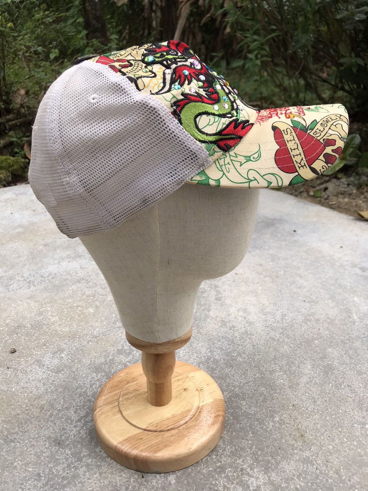 Designer × Ed Hardy ED HARDY by CHRISTIAN AUDIGIER EMBROIDER & STUDDED CRYSTALS Size ONE SIZE - 5 Thumbnail
