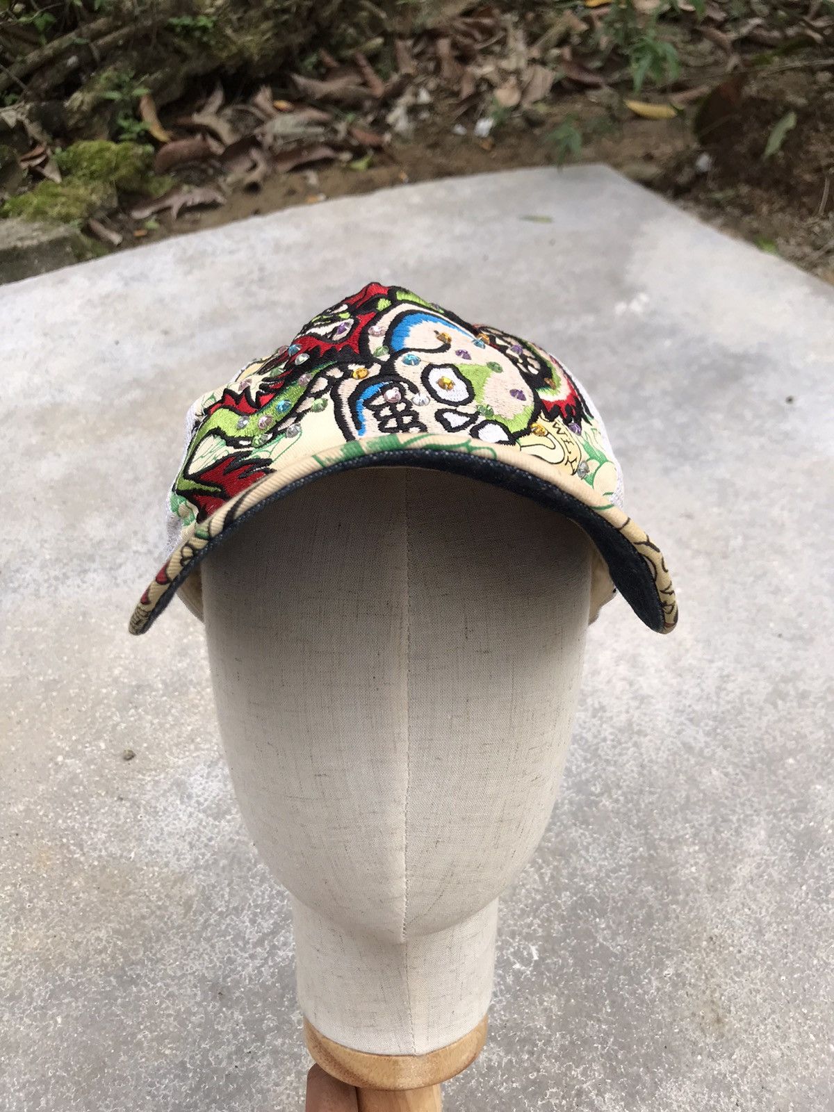 Designer × Ed Hardy ED HARDY by CHRISTIAN AUDIGIER EMBROIDER & STUDDED CRYSTALS Size ONE SIZE - 4 Thumbnail