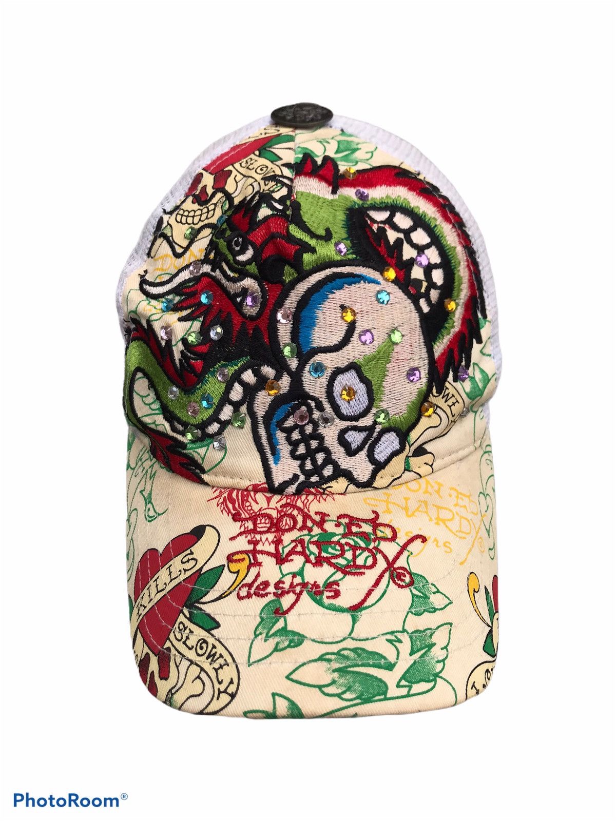 Designer × Ed Hardy ED HARDY by CHRISTIAN AUDIGIER EMBROIDER & STUDDED CRYSTALS Size ONE SIZE - 1 Thumbnail