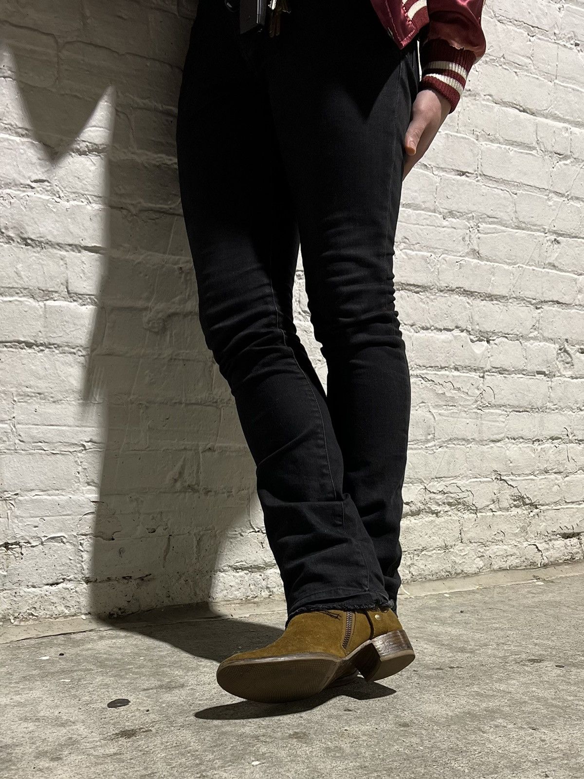 Saint Laurent Paris SAINT LAURENT PARIS FW13 OCHRE WYATT HARNESS BOOTS Size US 8 / EU 41 - 10 Thumbnail