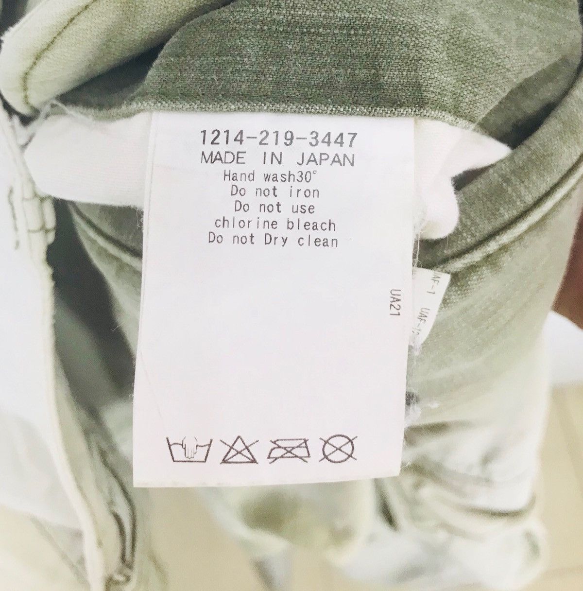 Japanese Brand UNITED ARROWS Olive Green Faded Military Drawstring Cargo Size US 32 / EU 48 - 18 Thumbnail