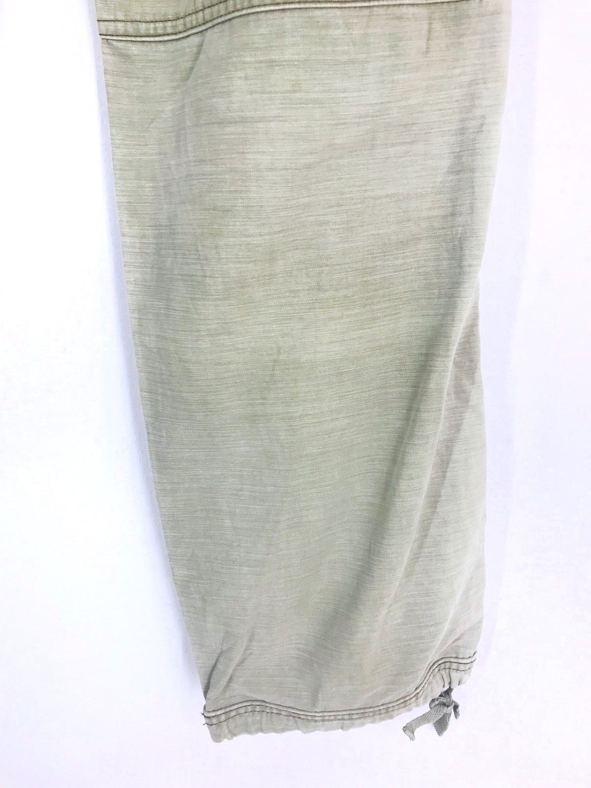 Japanese Brand UNITED ARROWS Olive Green Faded Military Drawstring Cargo Size US 32 / EU 48 - 12 Thumbnail