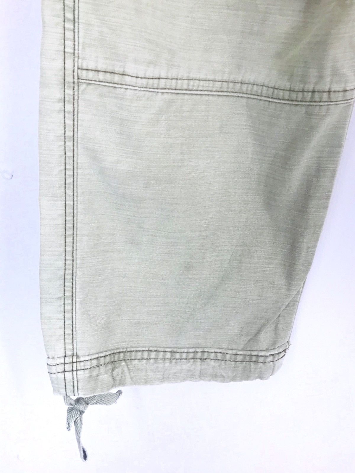 Japanese Brand UNITED ARROWS Olive Green Faded Military Drawstring Cargo Size US 32 / EU 48 - 5 Thumbnail
