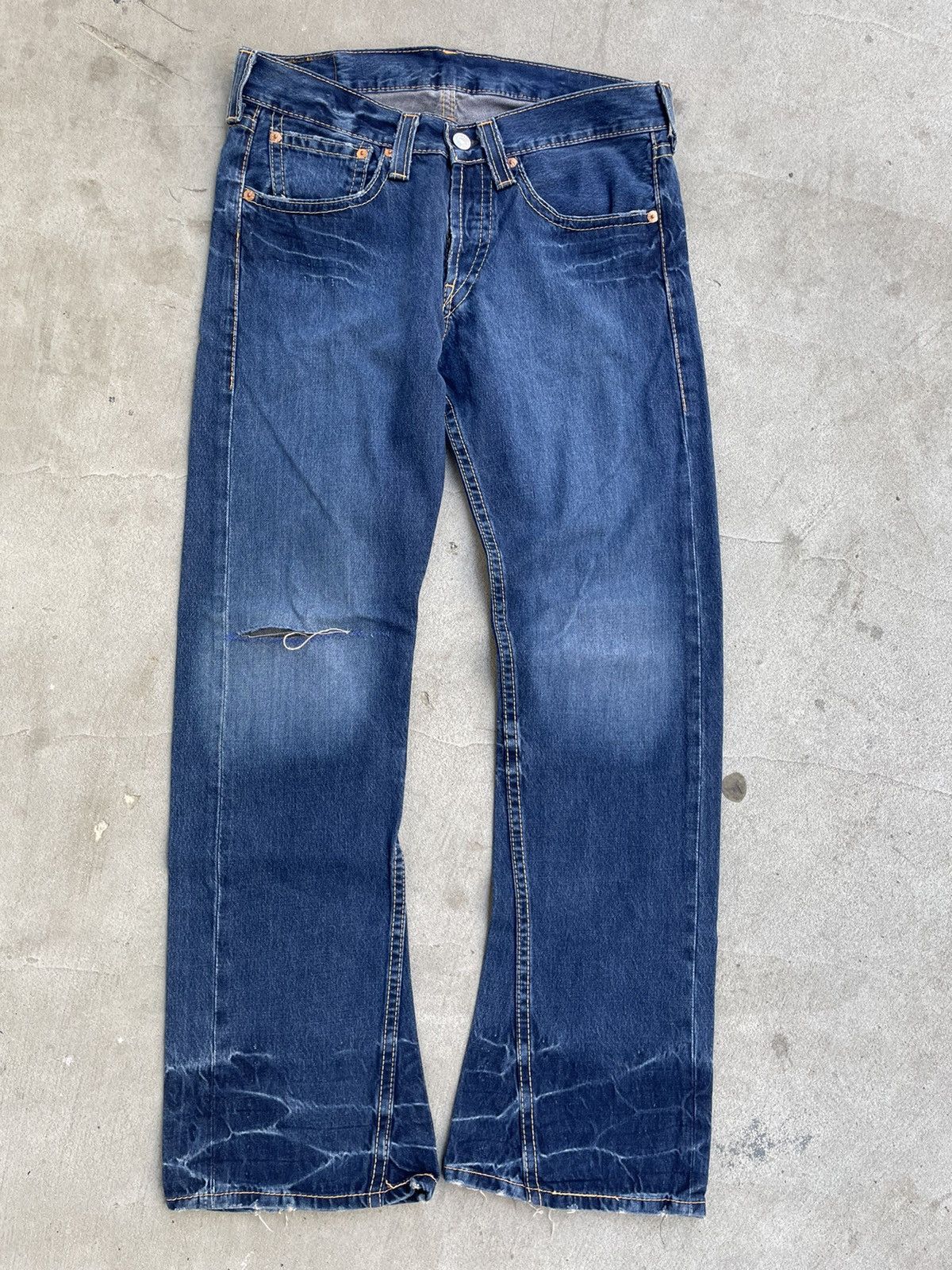 Japanese Brand × Levi's × Vintage Vintage Levi’s Jeans Flared Washed Denim Rare Size US 34 / EU 50 - 9 Thumbnail