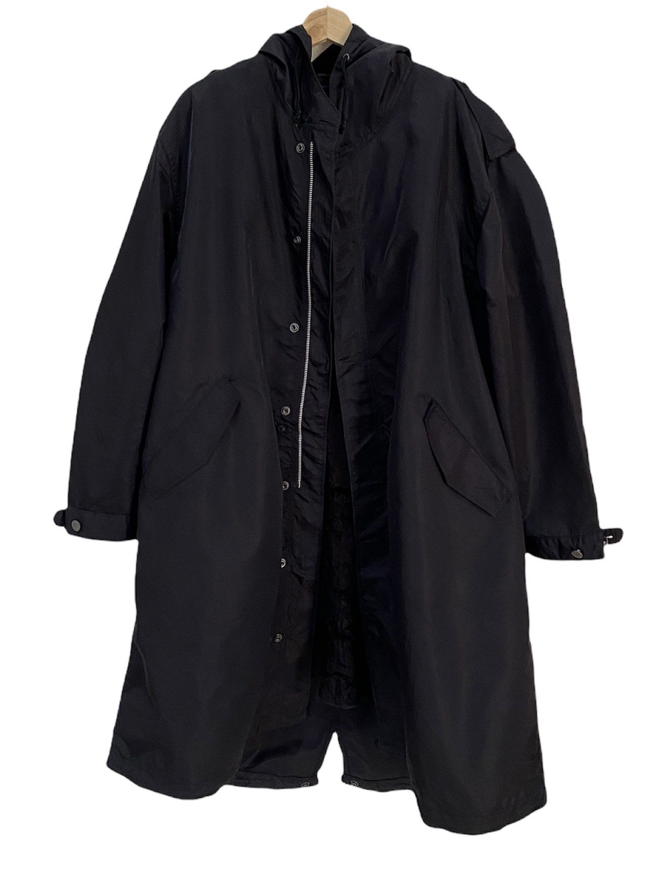 Y's for Men 🔥YOHJI YAMAMOTO LQ by Work&Friends DRAWSTRING COAT Size US XL / EU 56 / 4 - 15 Thumbnail