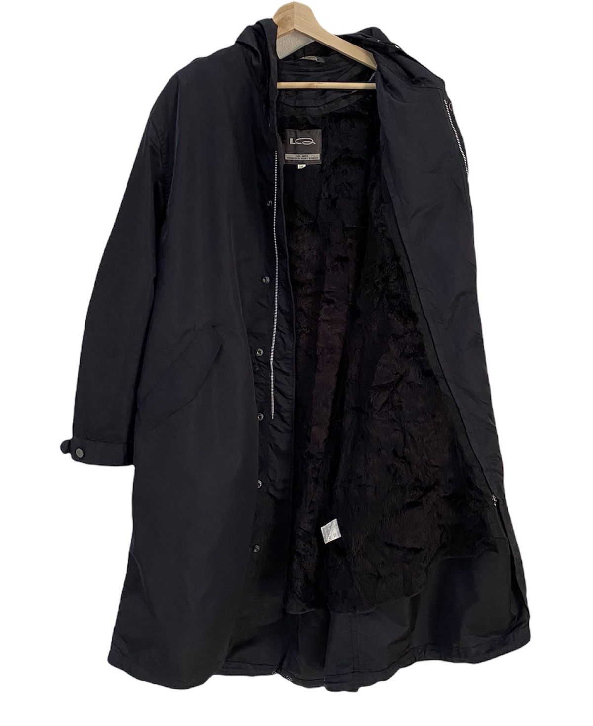Pre-owned Yohji Yamamoto X Ys For Men Archiveyohji Yamamoto Lq By Work&friends Drawstring Coat In Black