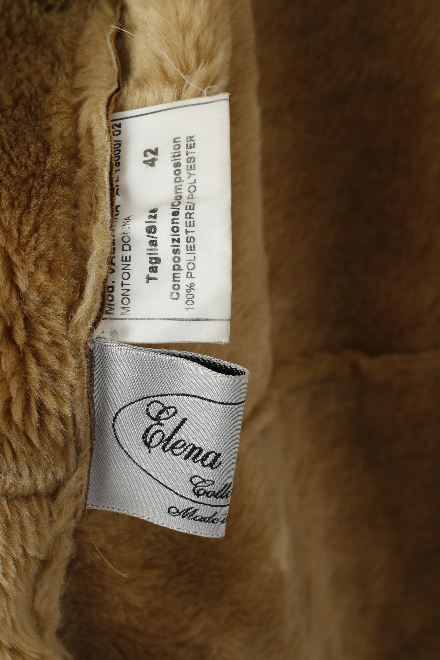 Vintage Elena Monti Women 42 XL Duffle Coat Brown Boho 3134 Size XL / US 12-14 / IT 48-50 - 4 Thumbnail