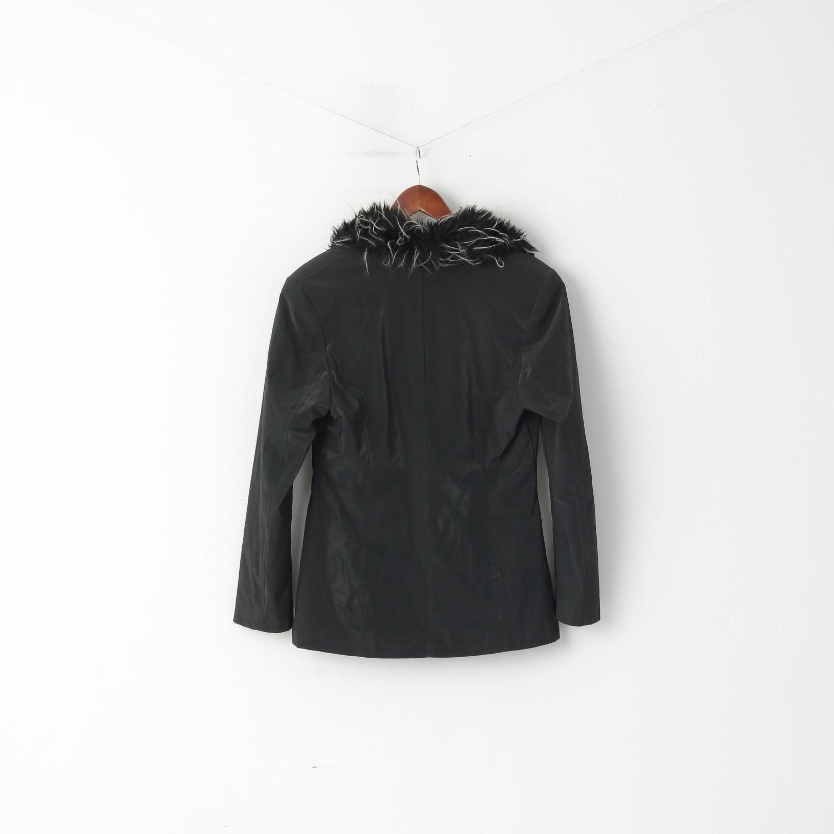 Vintage Gipsy by Mauritius Women M Jacket Black 0661 Size M / US 6-8 / IT 42-44 - 8 Thumbnail