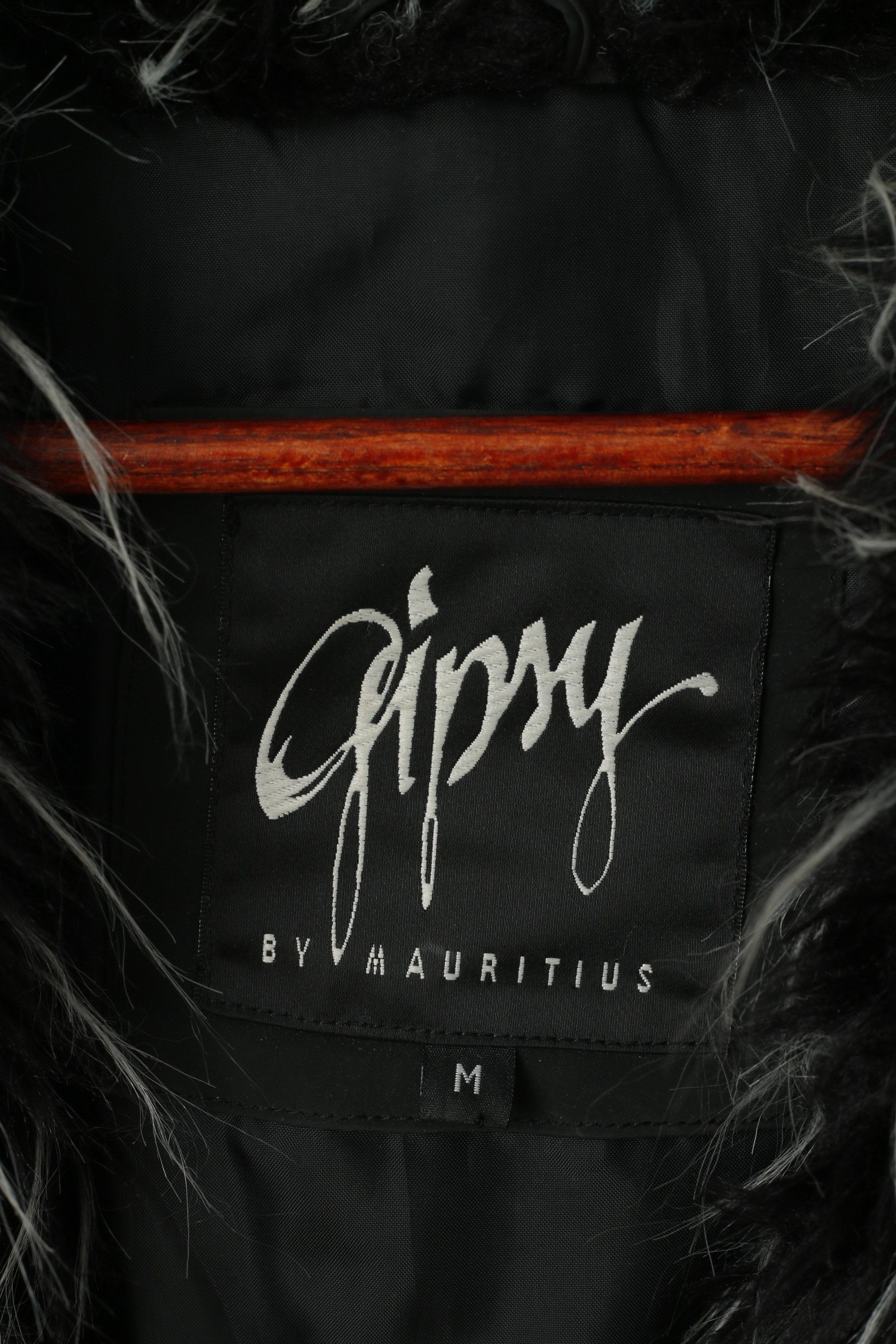 Vintage Gipsy by Mauritius Women M Jacket Black 0661 Size M / US 6-8 / IT 42-44 - 4 Thumbnail