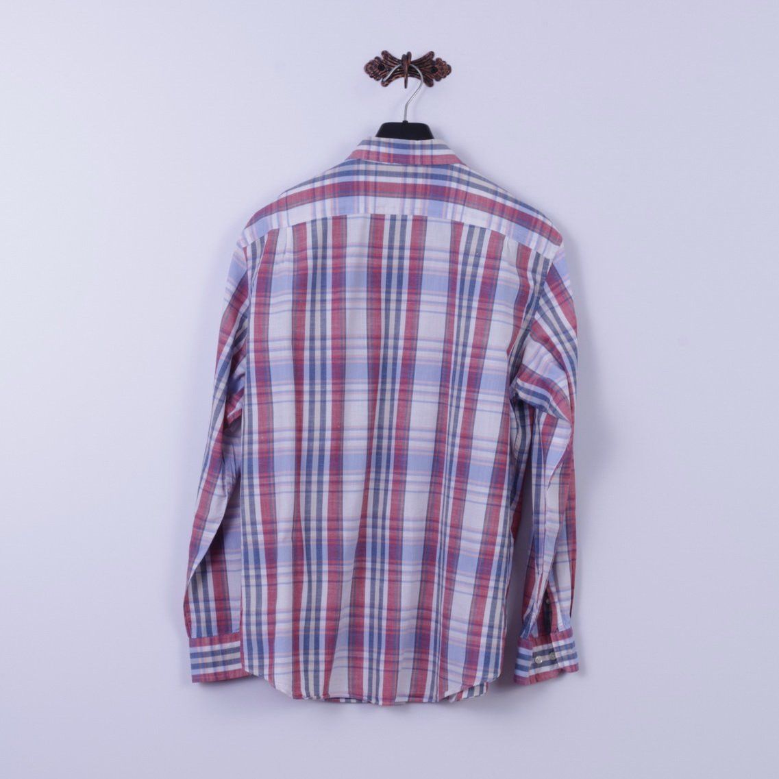 Nautica Nautica Mens L Casual Shirt Blue Check Heritage Fit 5285 Size US L / EU 52-54 / 3 - 6 Thumbnail