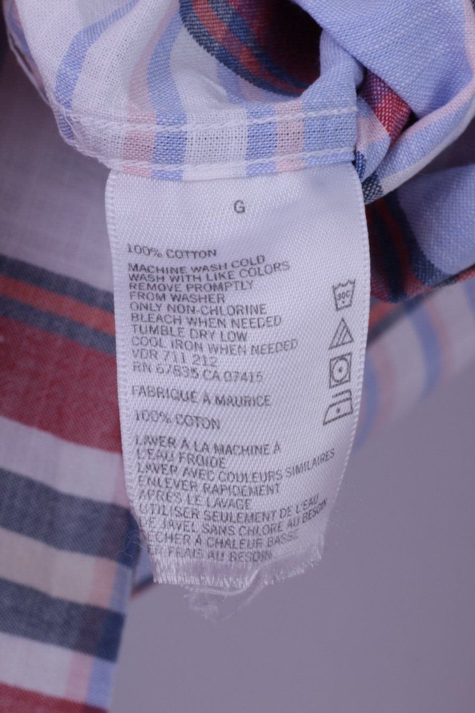 Nautica Nautica Mens L Casual Shirt Blue Check Heritage Fit 5285 Size US L / EU 52-54 / 3 - 5 Thumbnail