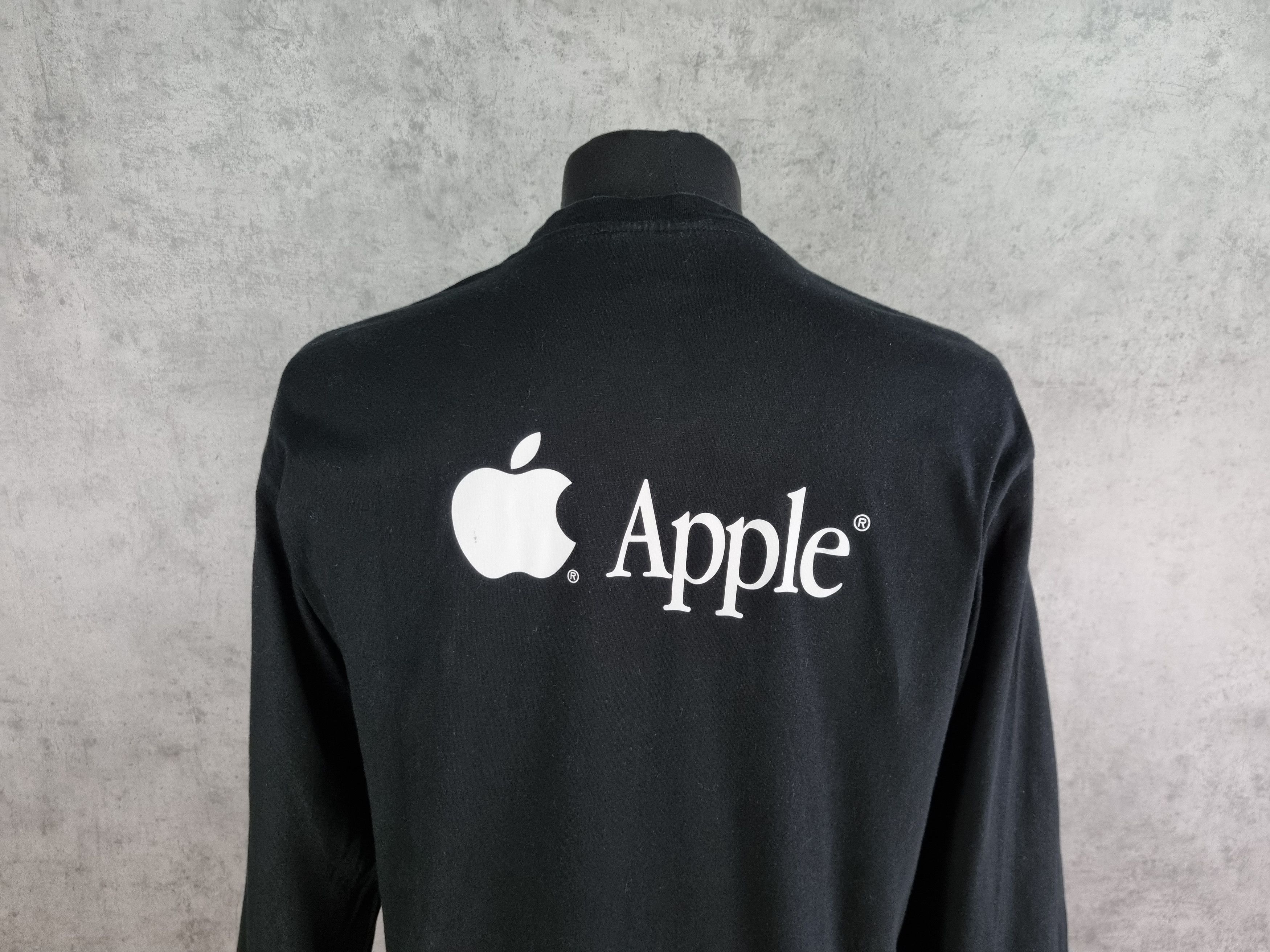 Apple APPLE Rare Big Logo Long sleeve Tee Shirt Size US L / EU 52-54 / 3 - 3 Thumbnail