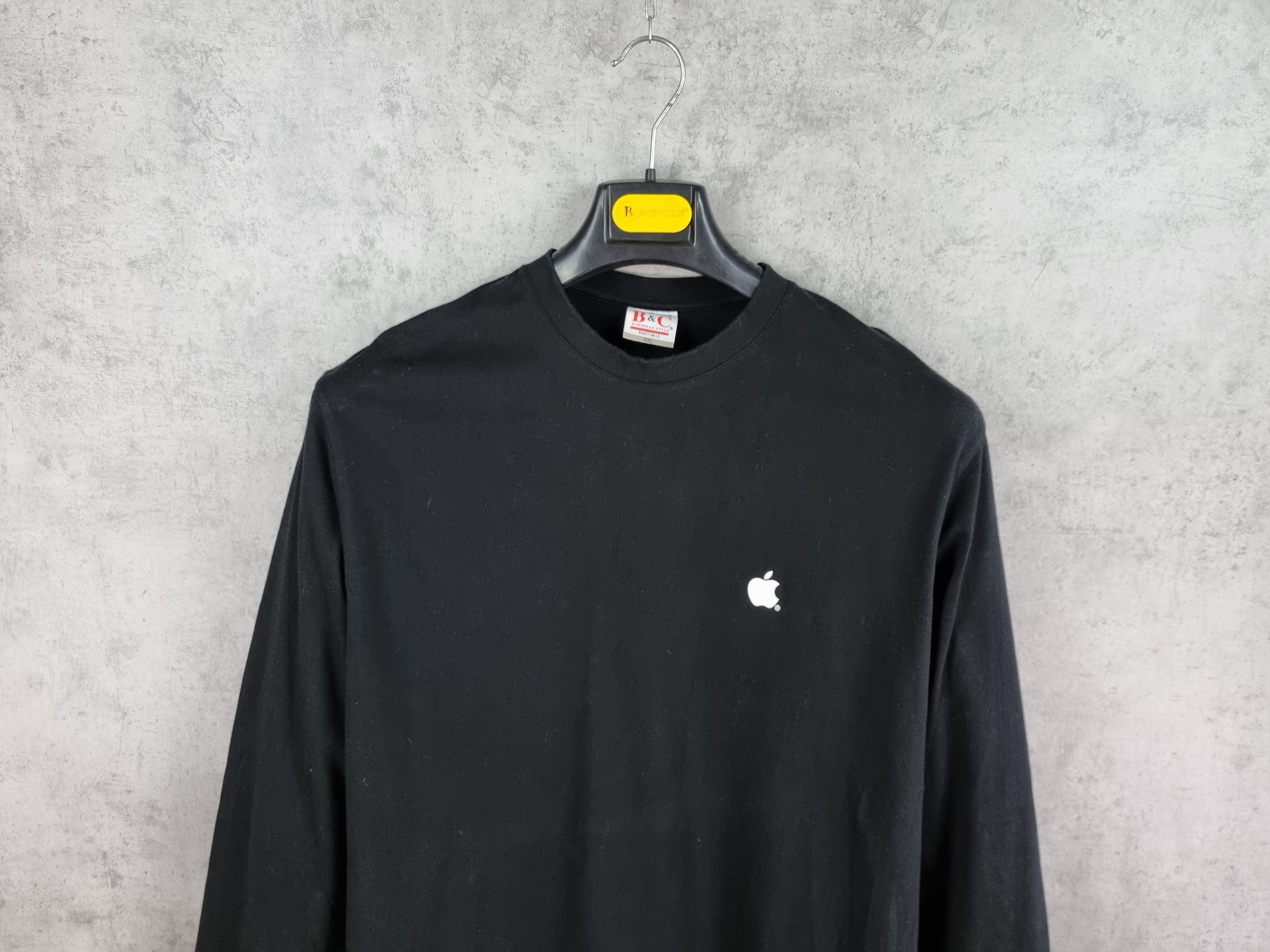 Apple APPLE Rare Big Logo Long sleeve Tee Shirt Size US L / EU 52-54 / 3 - 4 Thumbnail