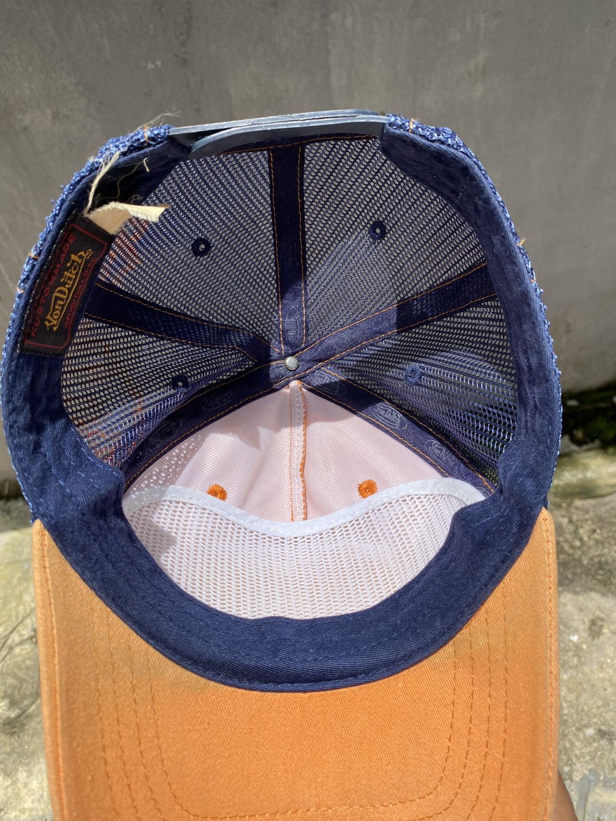 Vintage × Von Dutch vintage von dutch patch logo orange trucker hat Size ONE SIZE - 11 Thumbnail