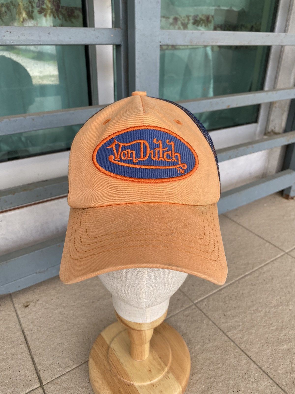 Vintage × Von Dutch vintage von dutch patch logo orange trucker hat Size ONE SIZE - 9 Thumbnail