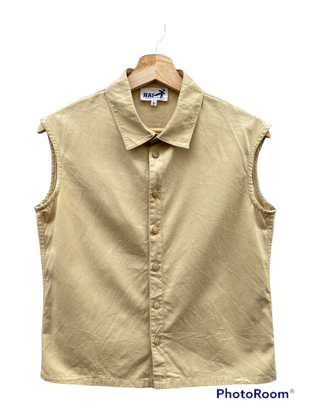 Hai Sporting Gear × Issey Miyake 💥Vintage HAI SPORTING GEAR Issey Miyake Sleeveless Shirt Size M / US 6-8 / IT 42-44 - 1 Thumbnail