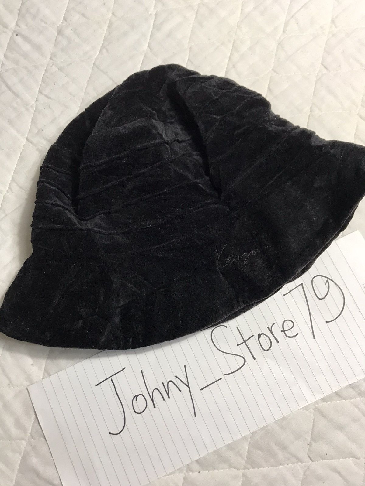 Japanese Brand × Kenzo × Vintage Vintage Kenzo Velvet Bucket Hat Size ONE SIZE - 2 Thumbnail