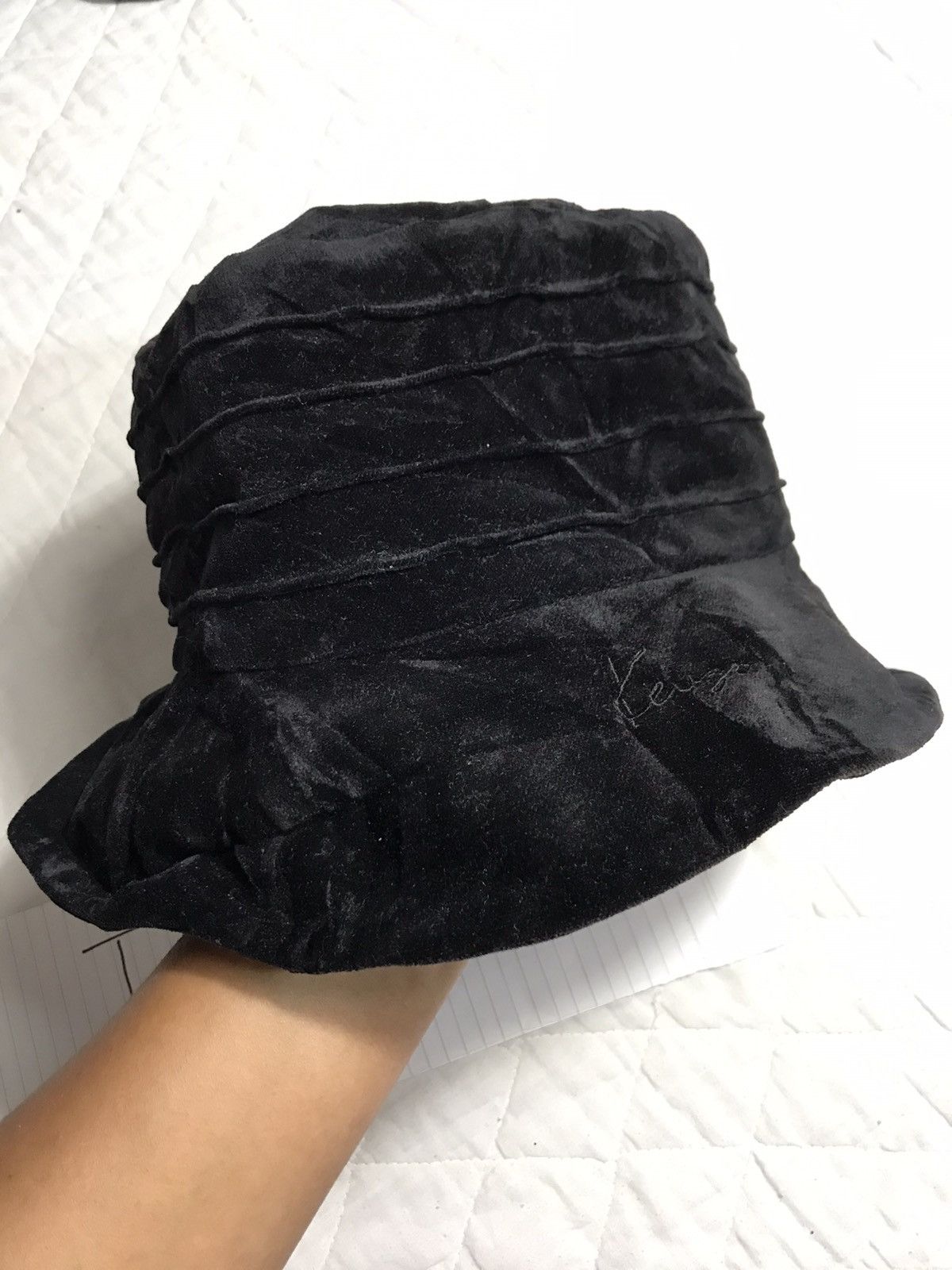Japanese Brand × Kenzo × Vintage Vintage Kenzo Velvet Bucket Hat Size ONE SIZE - 7 Thumbnail
