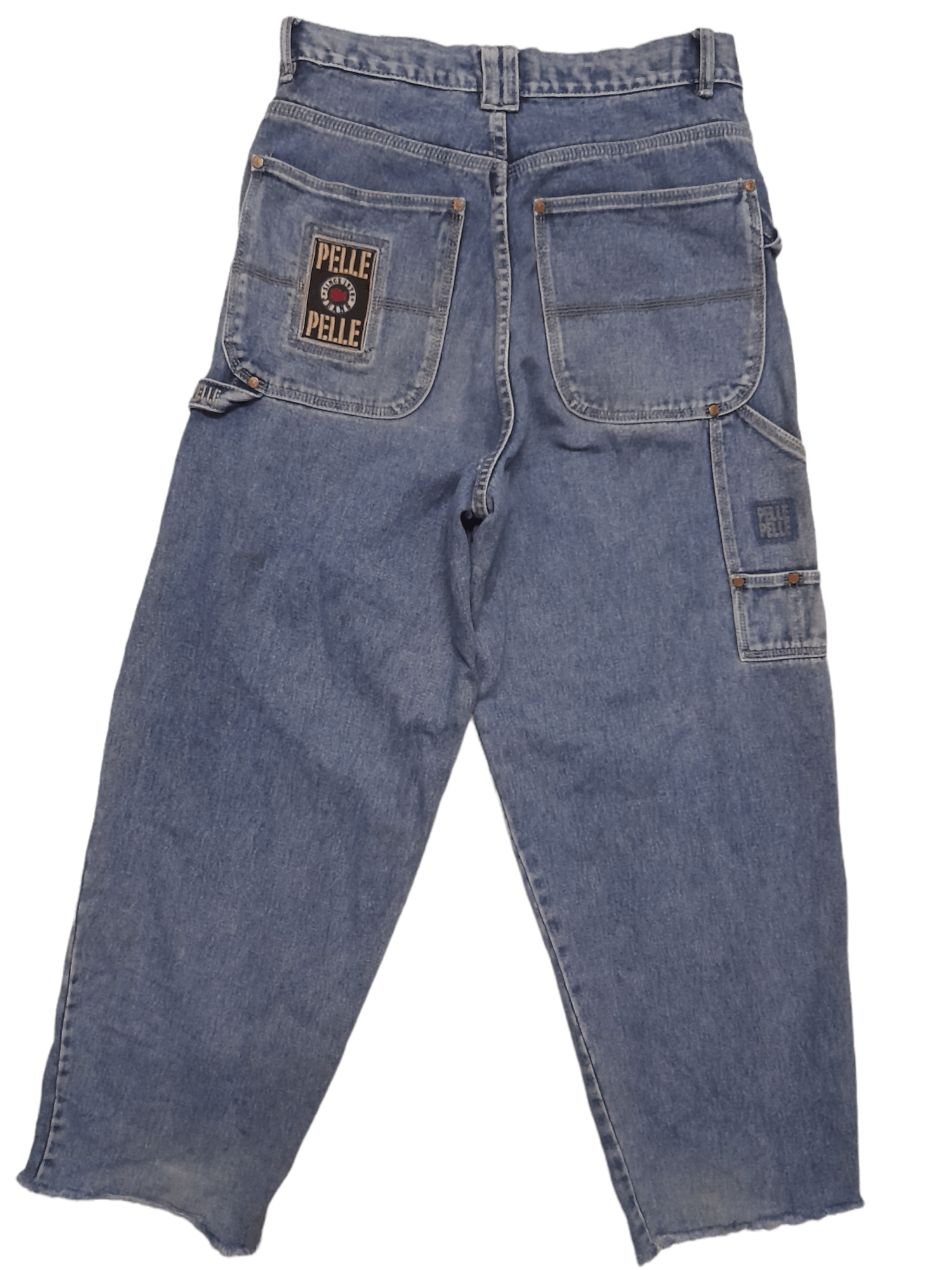 Pelle Pelle × Vintage 90s Pelle Pelle Over-Baggy Denim (169) Size US 32 / EU 48 - 1 Thumbnail