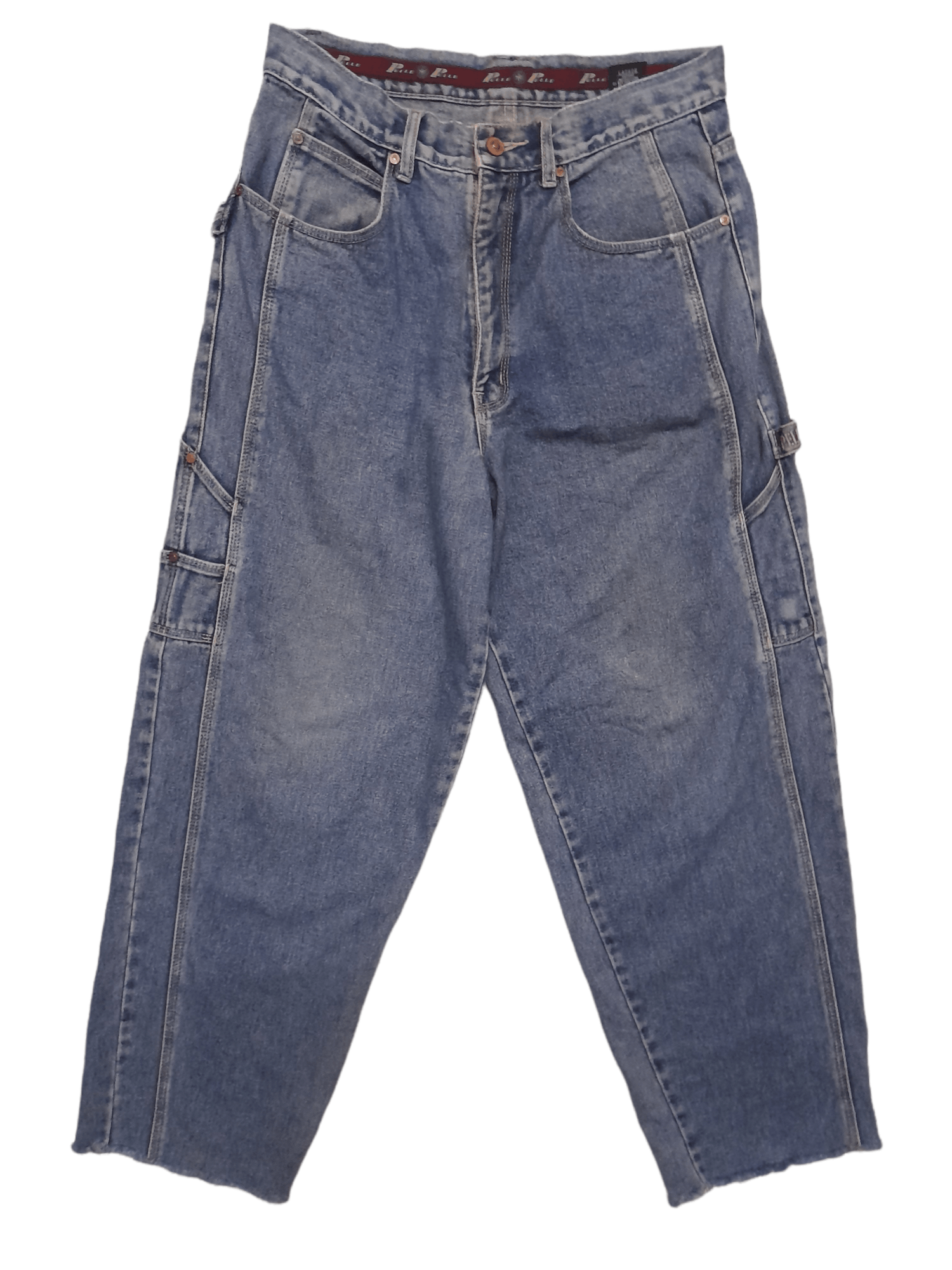 Pelle Pelle × Vintage 90s Pelle Pelle Over-Baggy Denim (169) Size US 32 / EU 48 - 6 Thumbnail