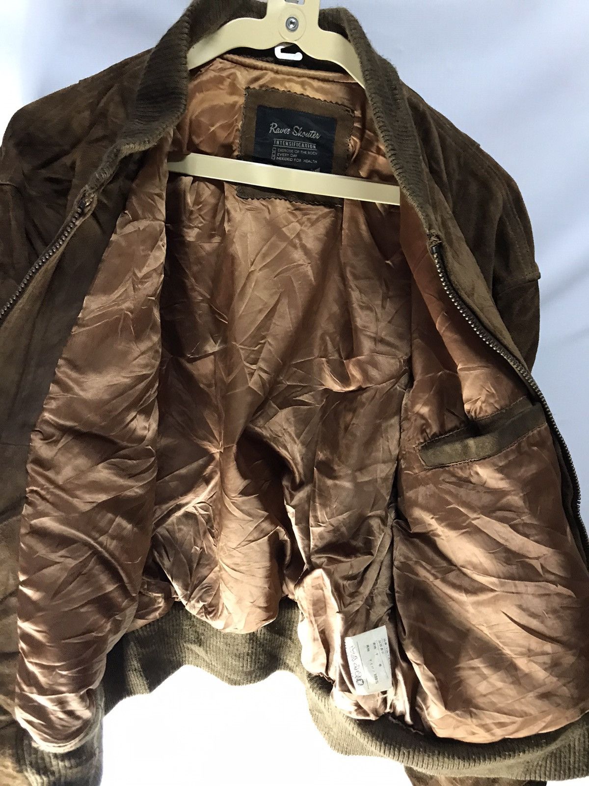 Leather × Vintage Raves shouter bombers leather zipper jacket Size US L / EU 52-54 / 3 - 7 Thumbnail